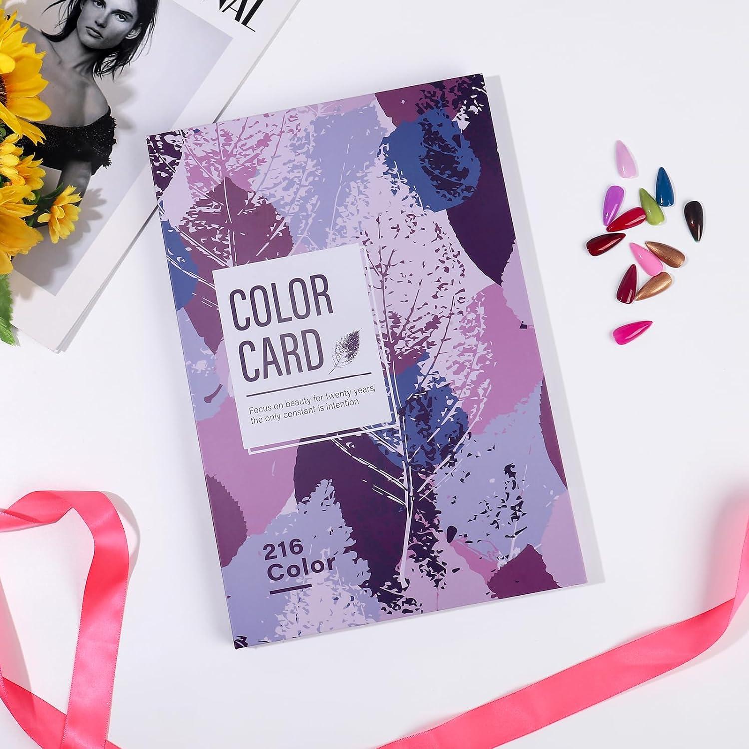 Libro de Muestras de Color de Esmalte de Uñas Acycoin2A 240 Consejos