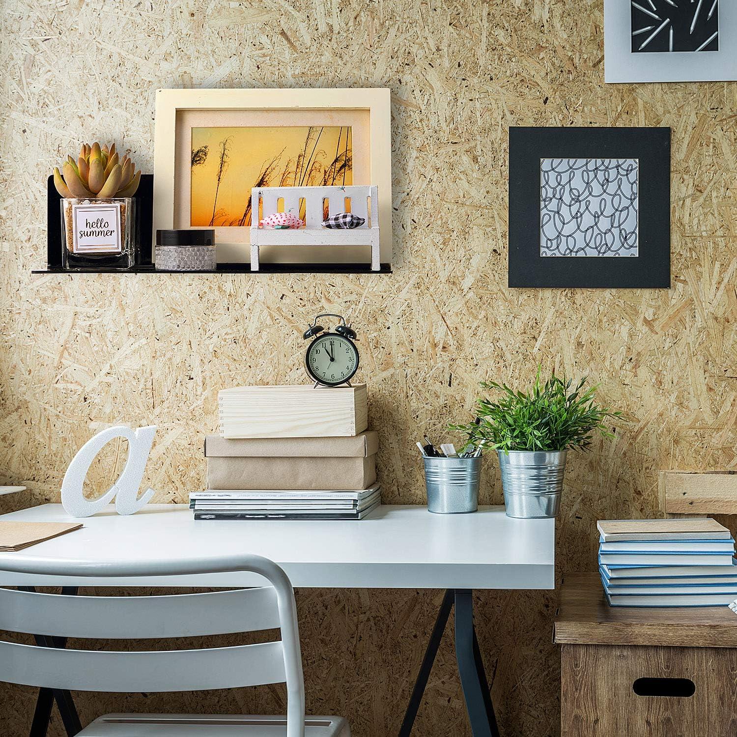 Estantes Flotantes de Acrílico Jetec - 8 Piezas 30.48x10.16 cm