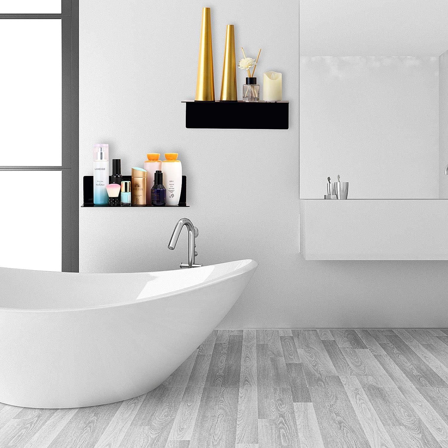 Estantes Flotantes de Acrílico Jetec - 8 Piezas 30.48x10.16 cm