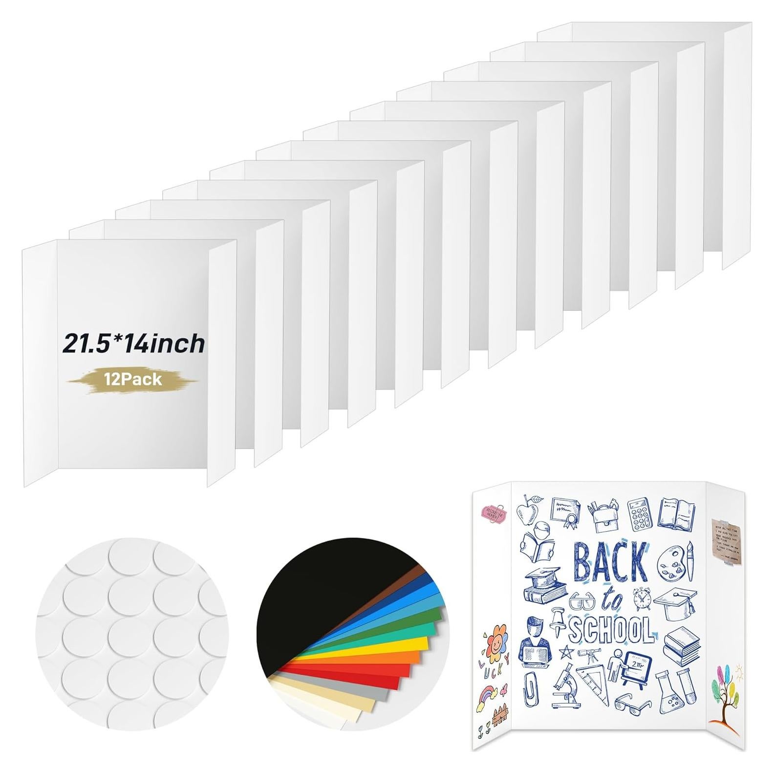 Tablero de Póster Trifolio PSHVYM 12 Pcs 54.6x35.6 cm