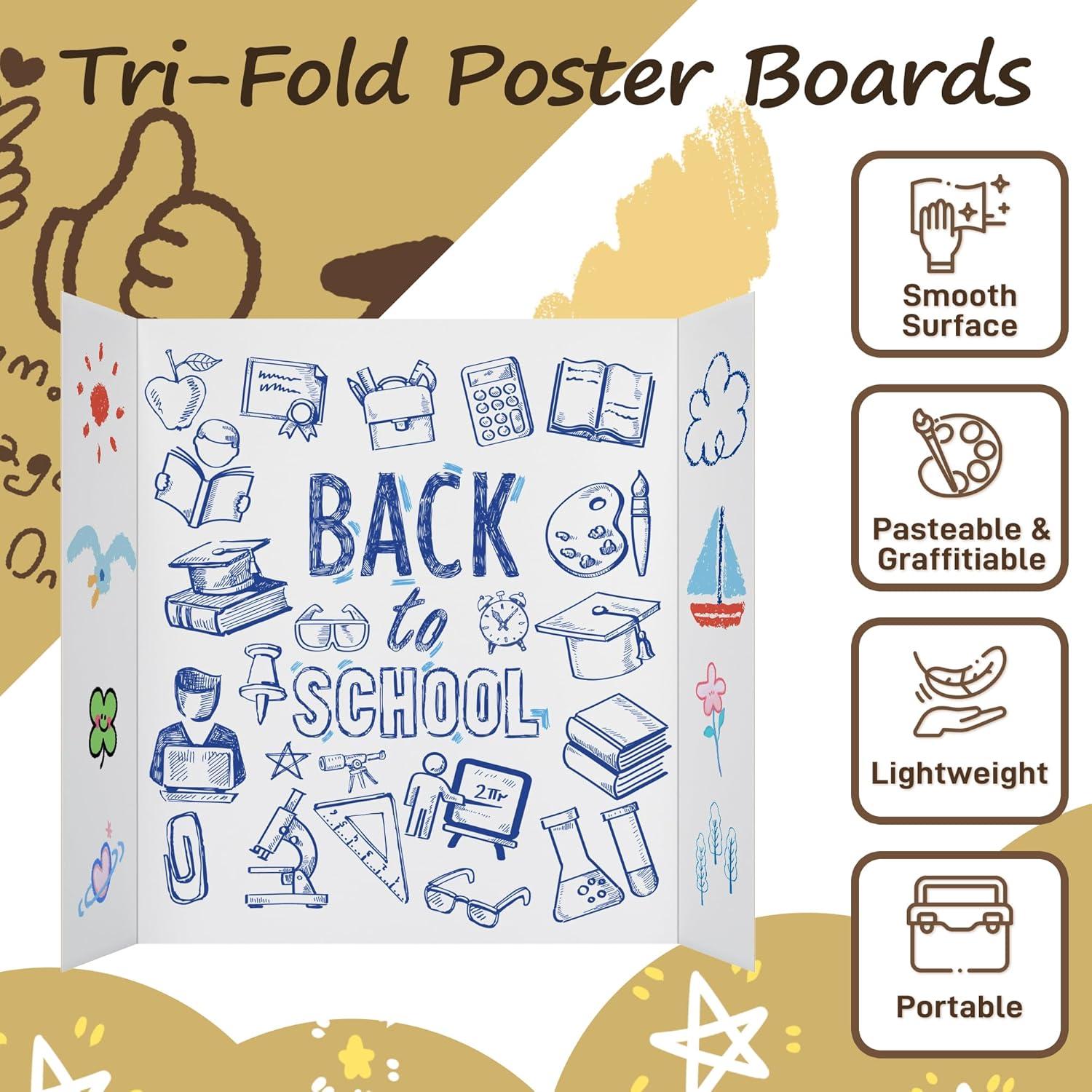 Tablero de Póster Trifolio PSHVYM 12 Pcs 54.6x35.6 cm