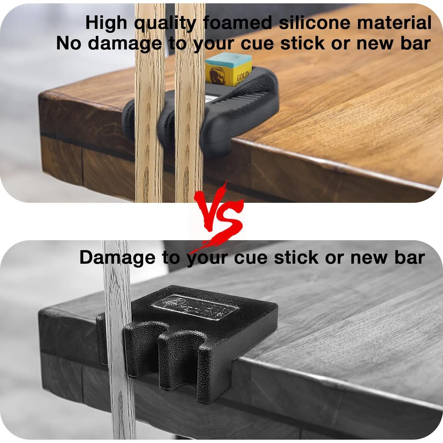 Soporte de Taco de Billar EPOGG Portátil con 2 Agujeros