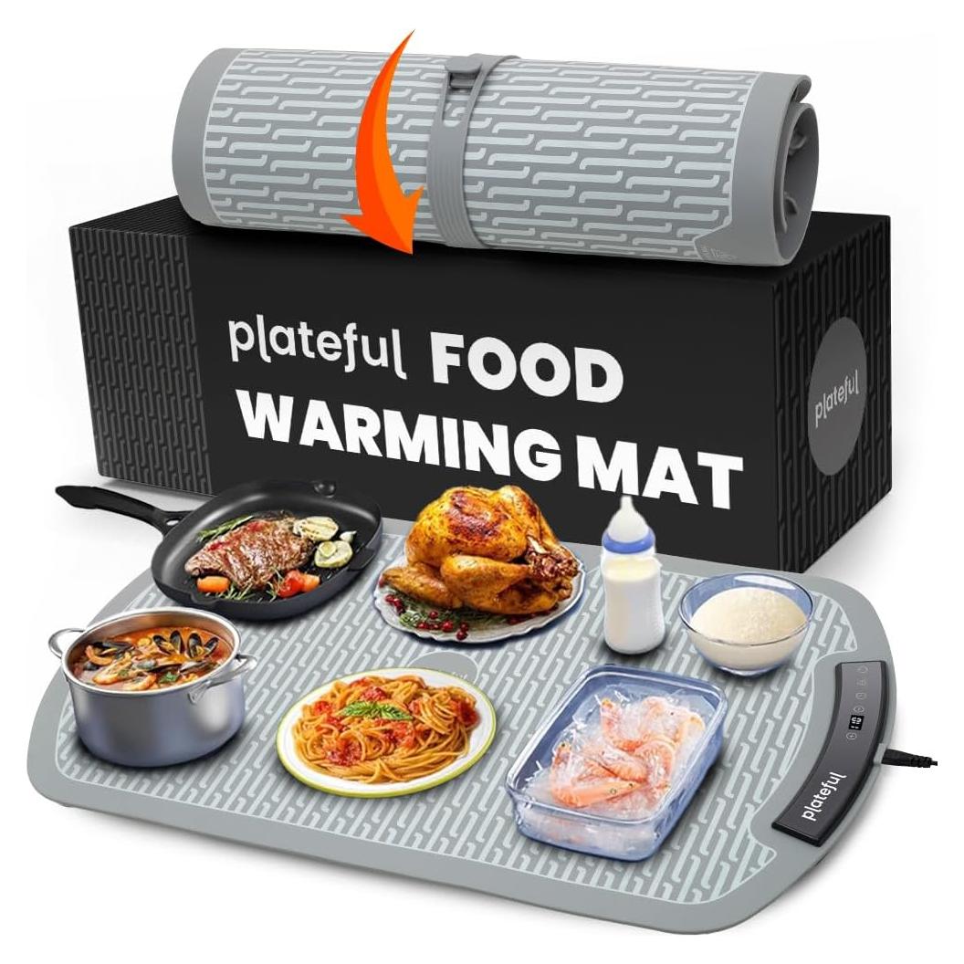 Alfombrilla Calentadora Eléctrica Plateful 40.6x53.3cm Gris