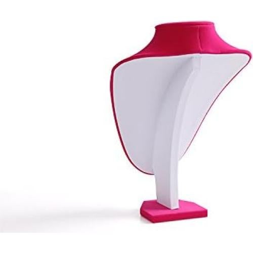 Comelyjewel Set 3 Soportes de Joyería Terciopelo Rosa 22cm