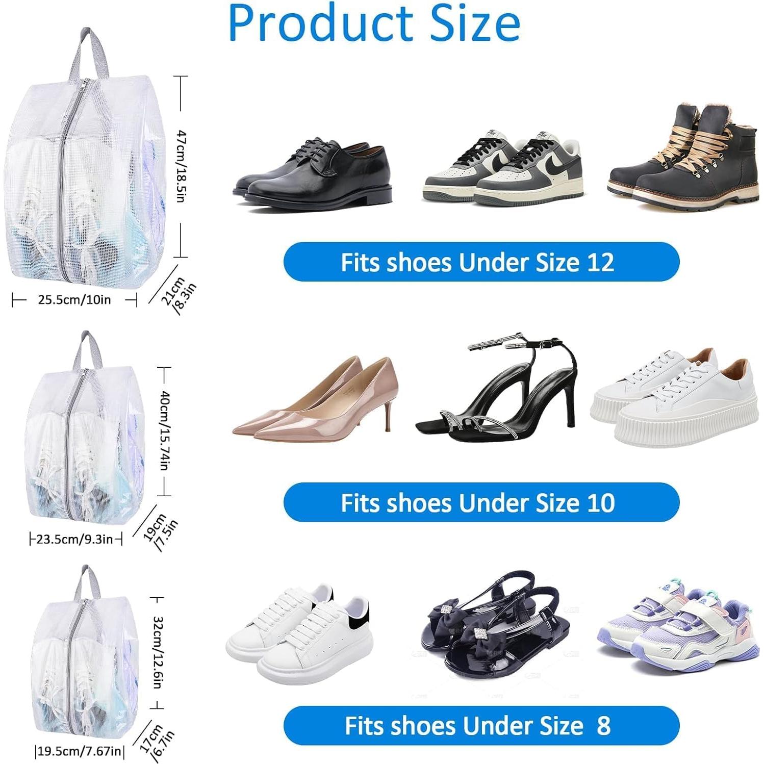 Bolsas de Zapatos SelfTek para Viaje - 3 Tamaños Impermeables