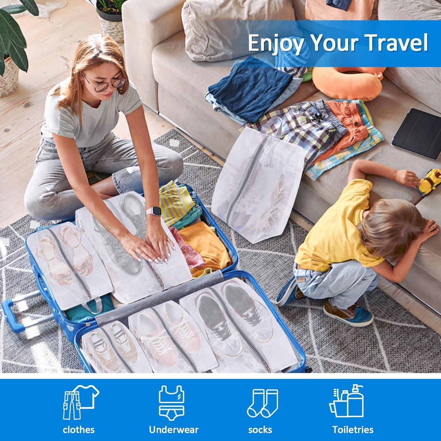 Bolsas de Zapatos SelfTek para Viaje - 3 Tamaños Impermeables