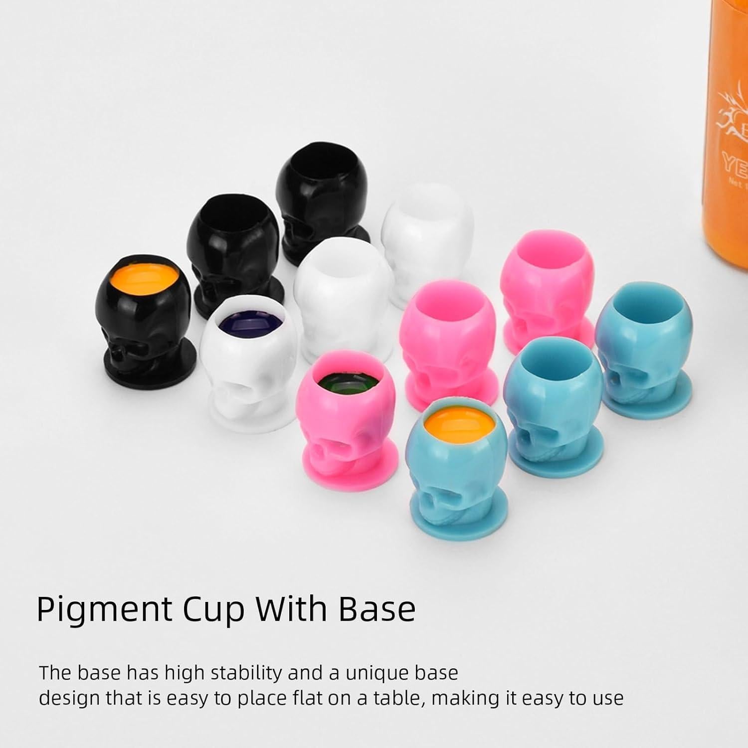 200 Tazas de Tinta Desechables BAMTTOO para Tatuaje Negro