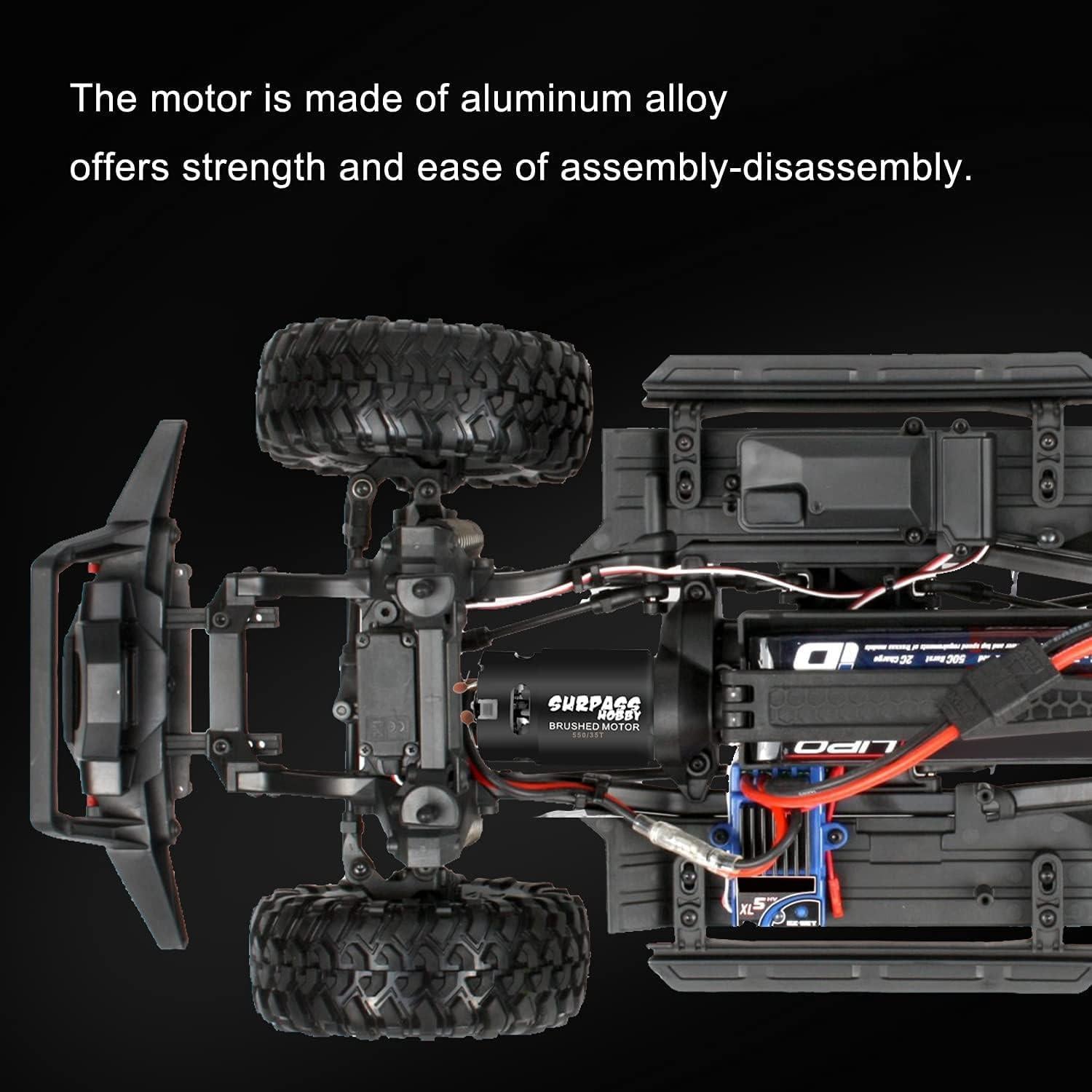 Motor Eléctrico Cepillado SURPASS HOBBY 550 35T 9500 RPM