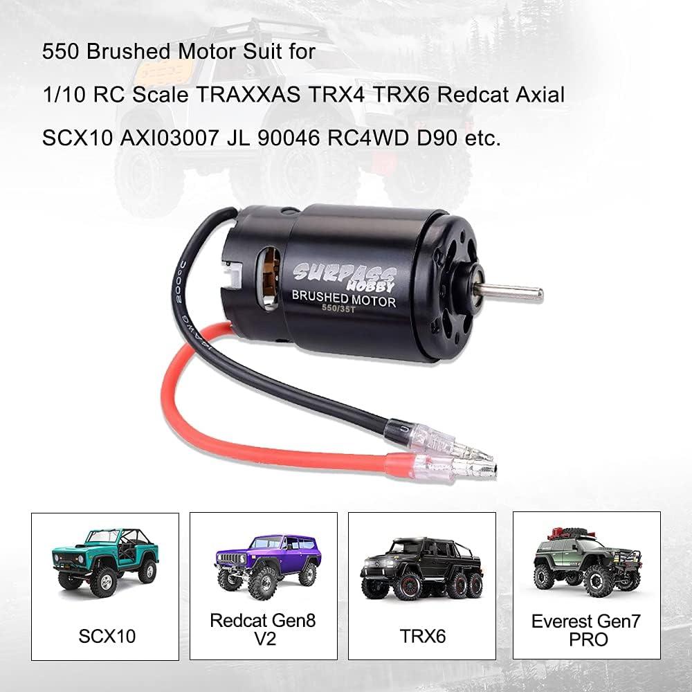 Motor Eléctrico Cepillado SURPASS HOBBY 550 35T 9500 RPM