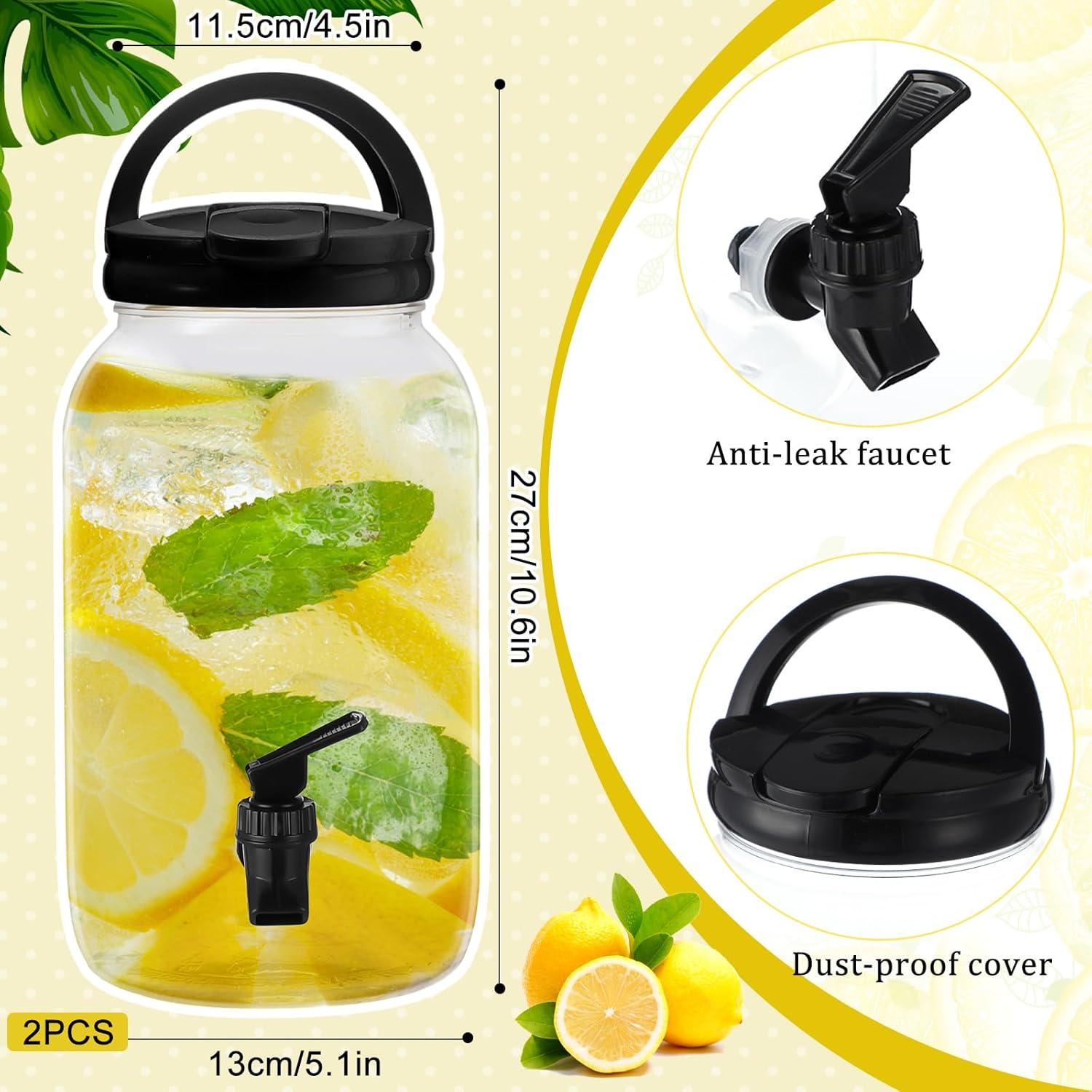 Dispensador de Bebidas Havawish 3.78L Plástico Negro Cilindro