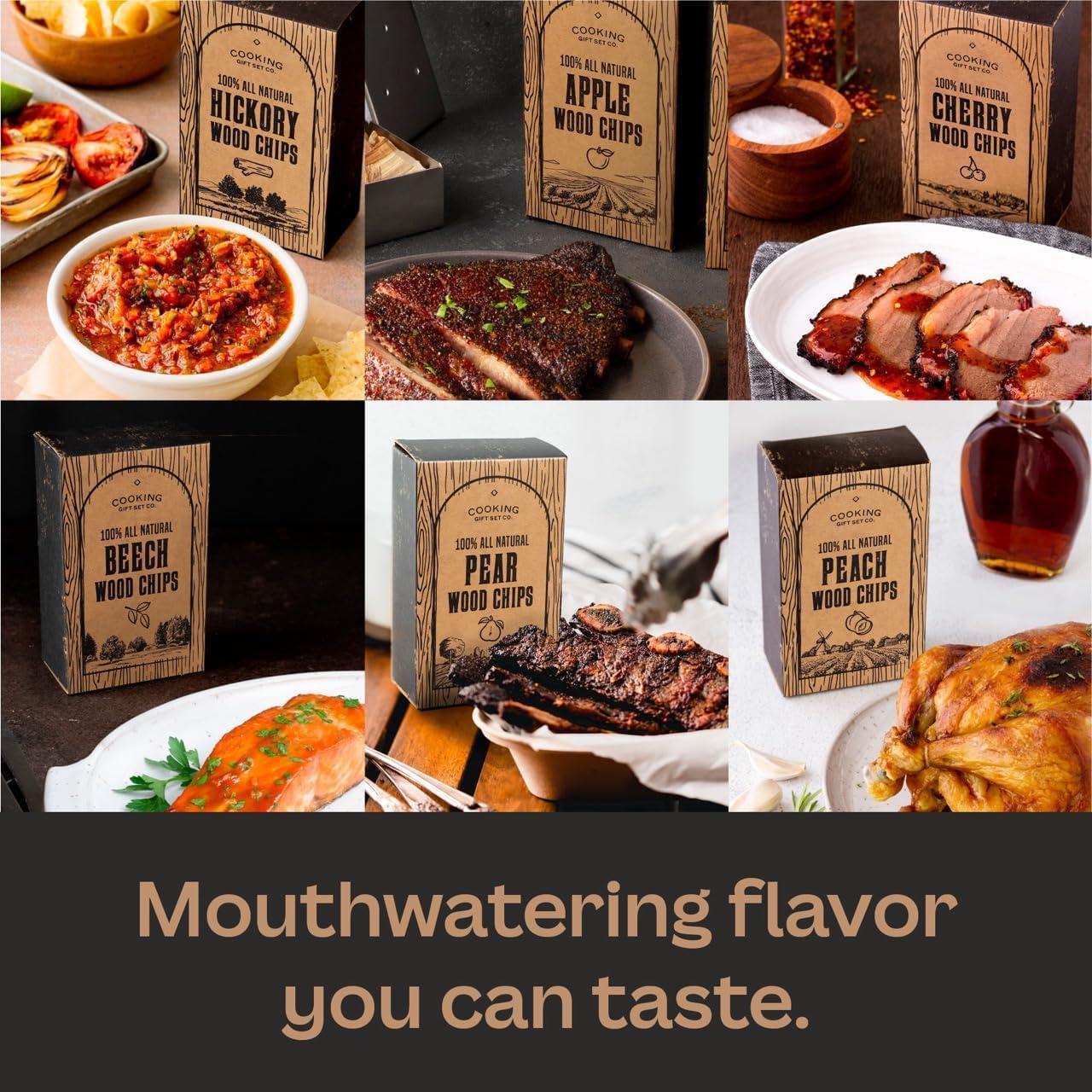 Paquete de Chips de Madera para Ahumador - 6 Sabores Naturales