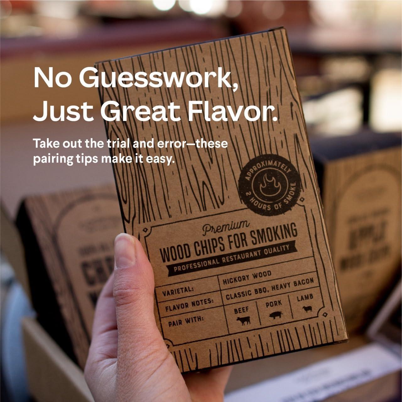 Paquete de Chips de Madera para Ahumador - 6 Sabores Naturales