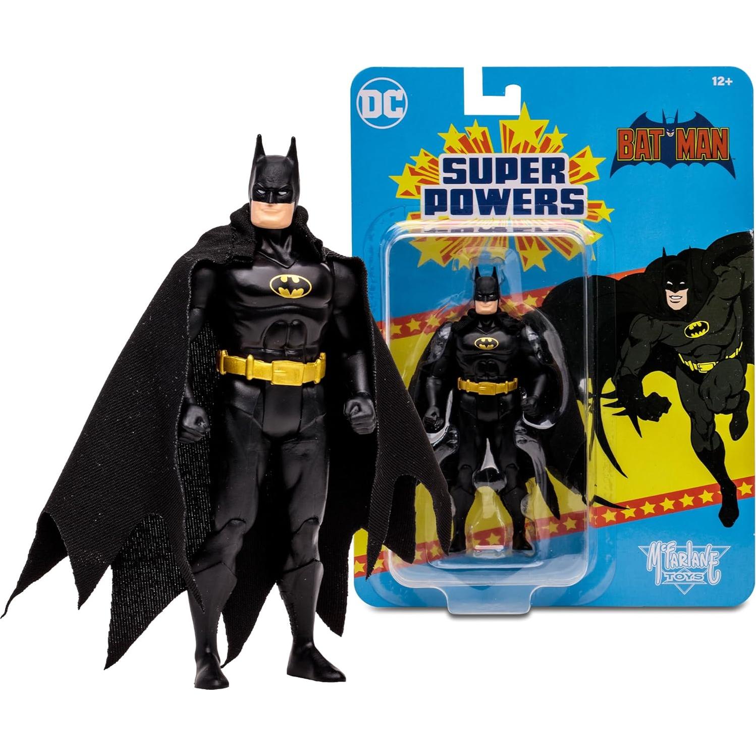 McFarlane Toys - DC Super Powers Batman (Black Suit) 4.5in Action Figure