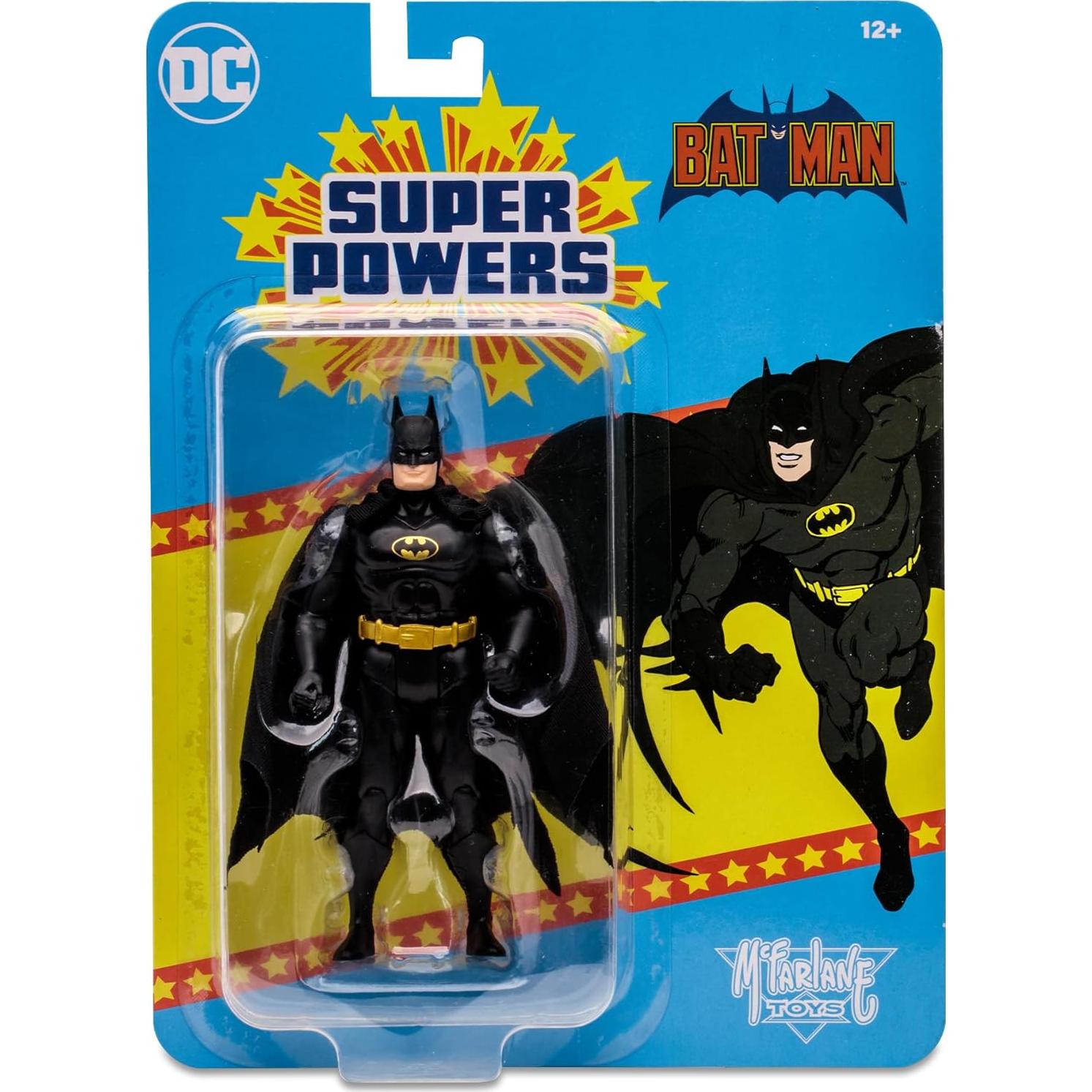 McFarlane Toys - DC Super Powers Batman (Black Suit) 4.5in Action Figure