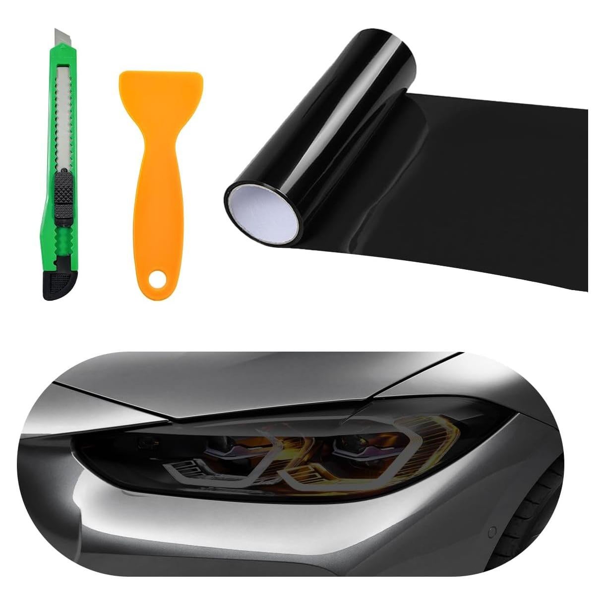 Película Vinílica para Faros de Automóvil Sylvil 30.48x121.92cm Negro