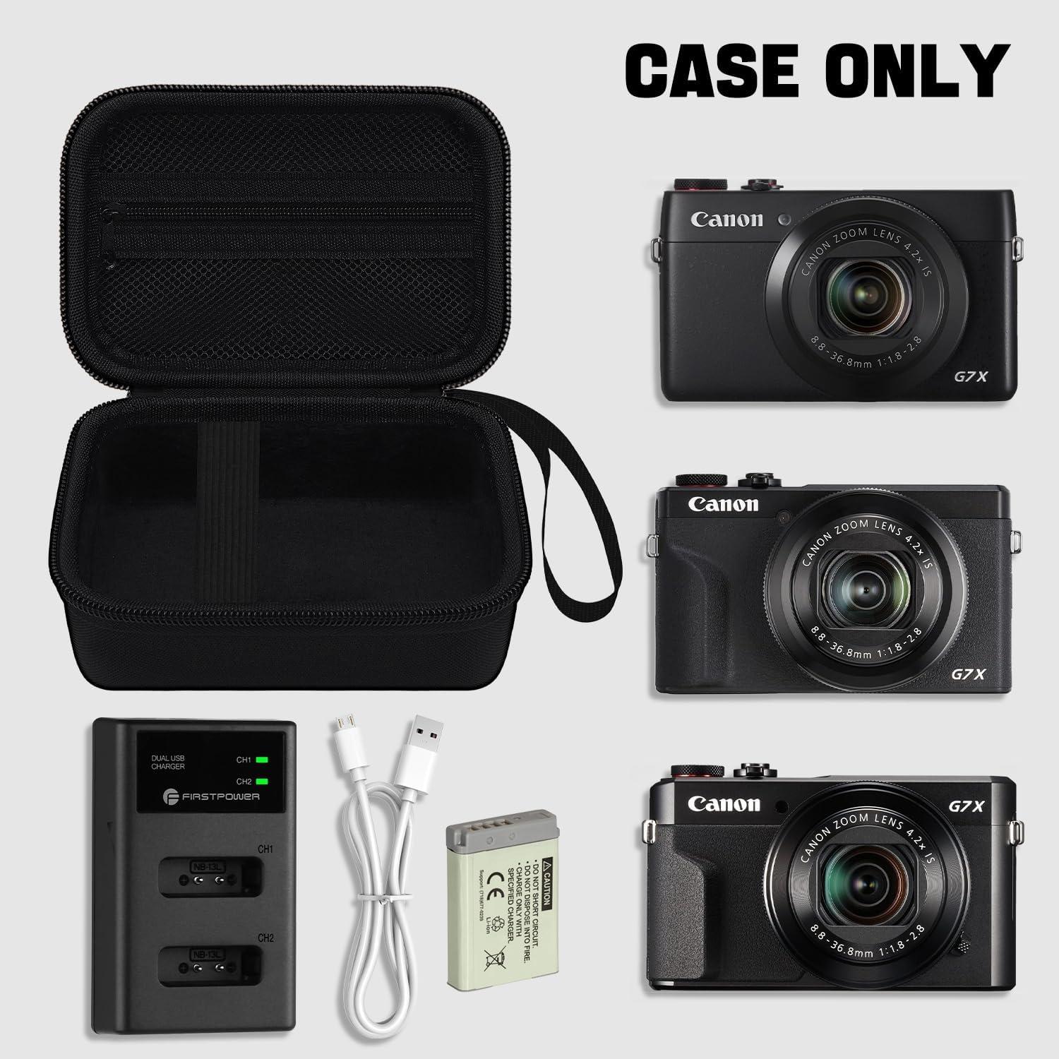 Funda Dura para Cámara Digital Canon PowerShot G7 X - Negro
