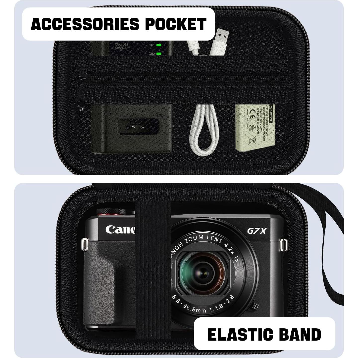 Funda Dura para Cámara Digital Canon PowerShot G7 X - Negro