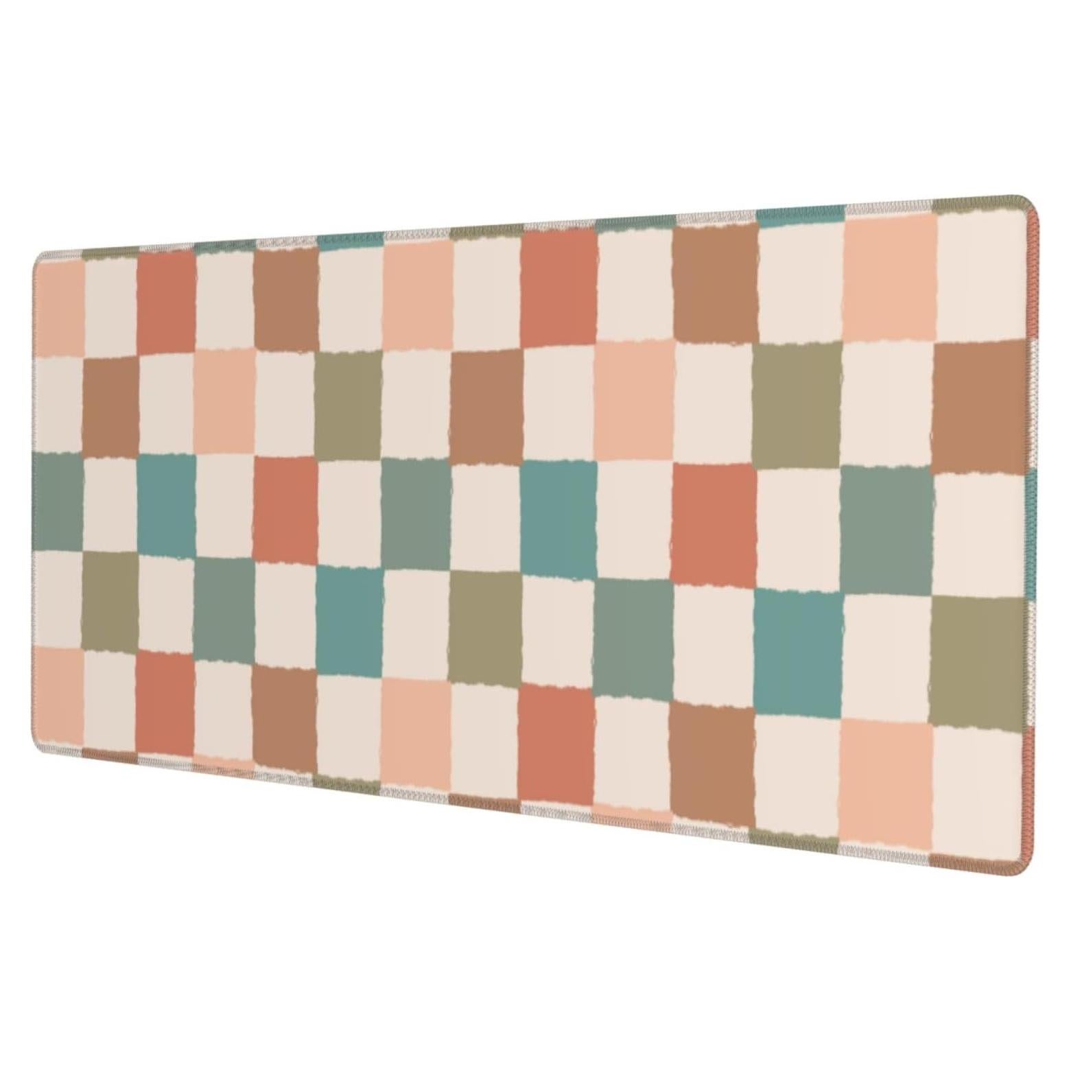 Alfombrilla de Ratón XL SODENK A Cuadros Boho 80x30 cm