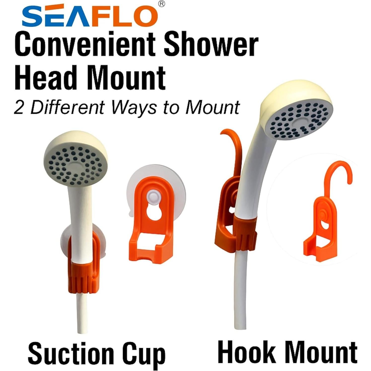 Ducha Portátil SEAFLO para Camping con Cubo Plegable 2.6 Gal