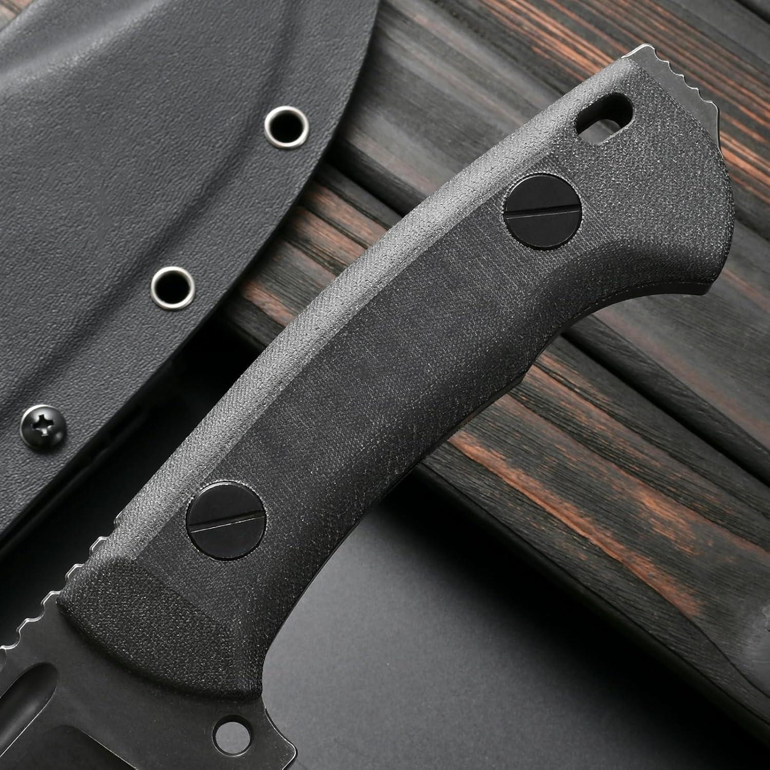 Cuchillo Fijo Sitivien ST20 31.5cm Acero Inoxidable N690 Negro