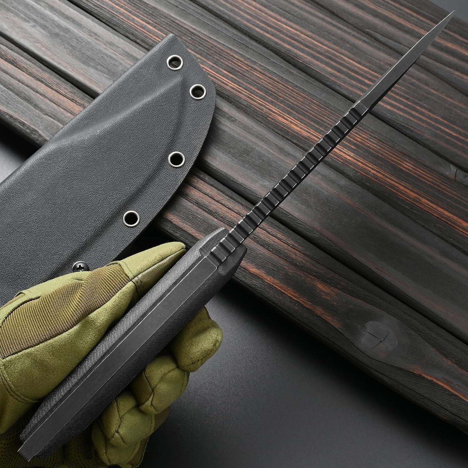 Cuchillo Fijo Sitivien ST20 31.5cm Acero Inoxidable N690 Negro