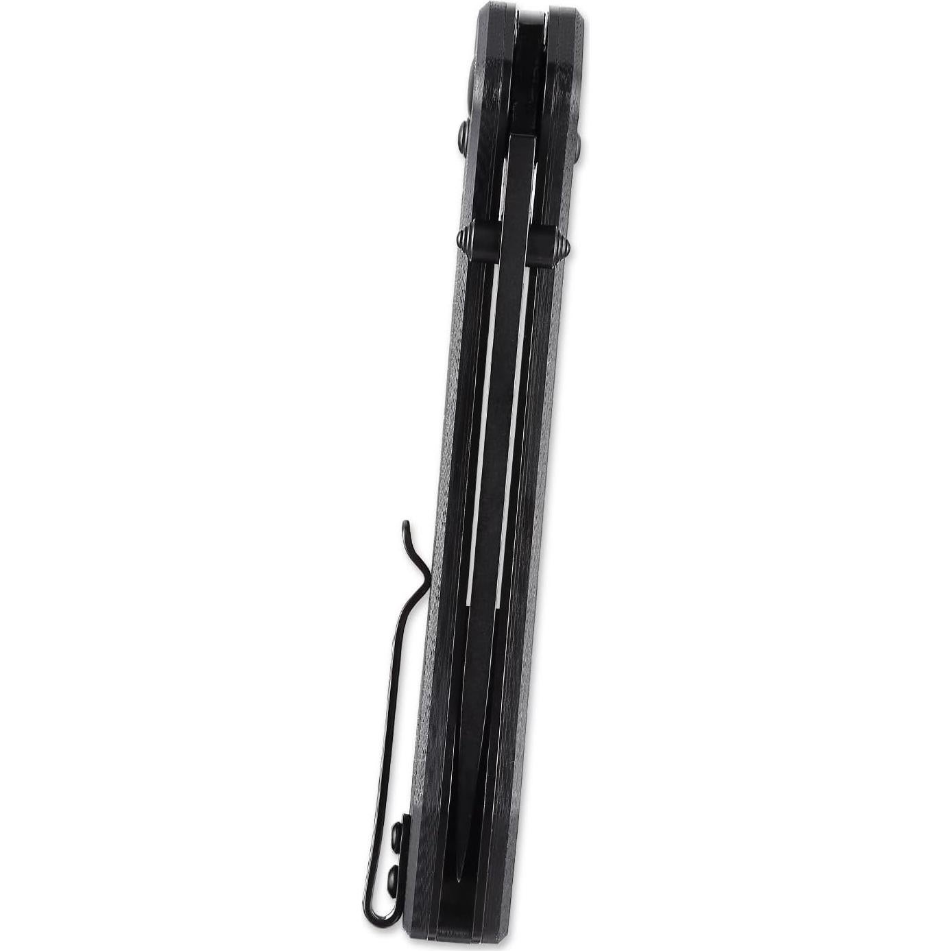 Cuchillo de bolsillo EMHTiii D2 plegable 7.99 cm negro