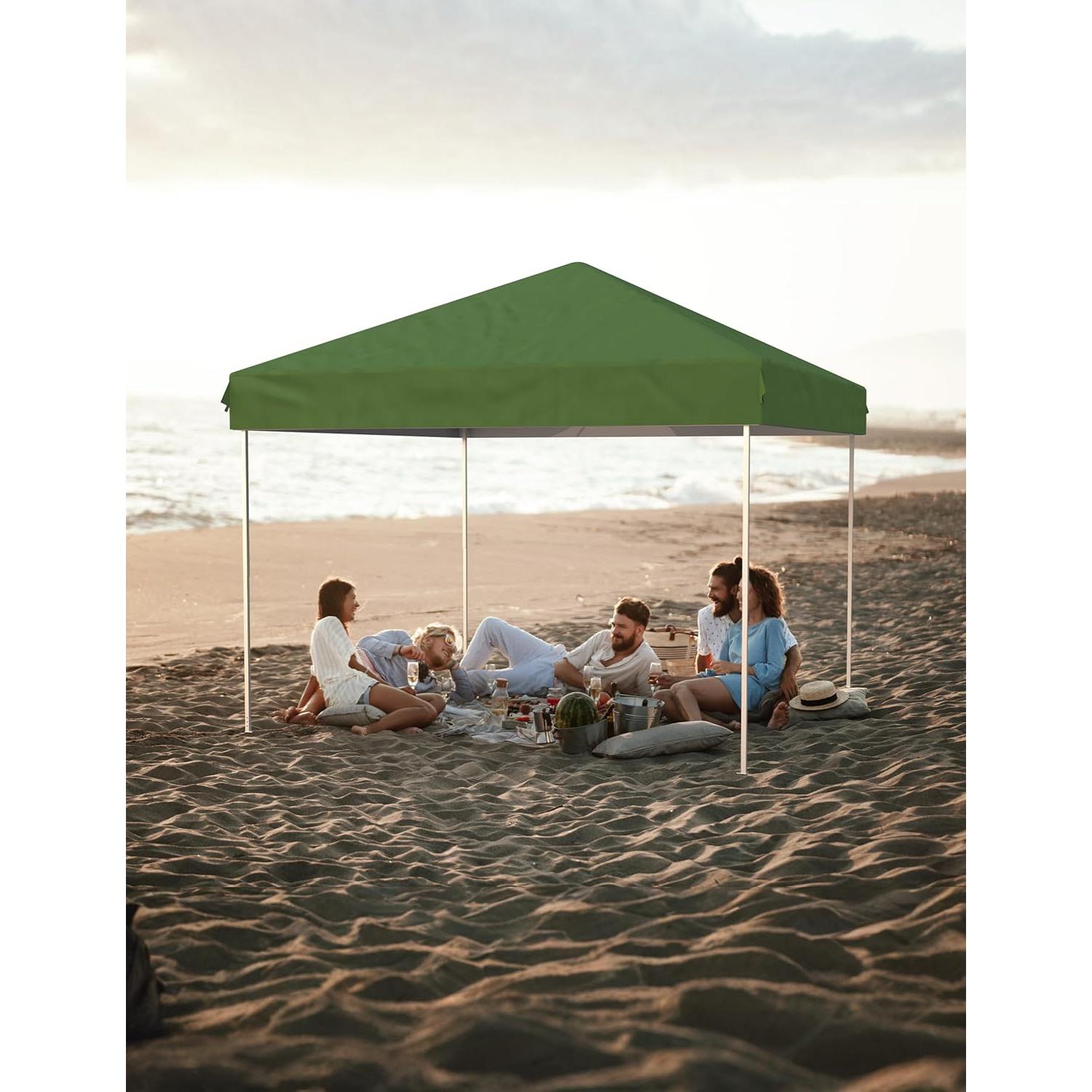 Carpa Plegable Garvee 10x10 Verde Resistente al Agua