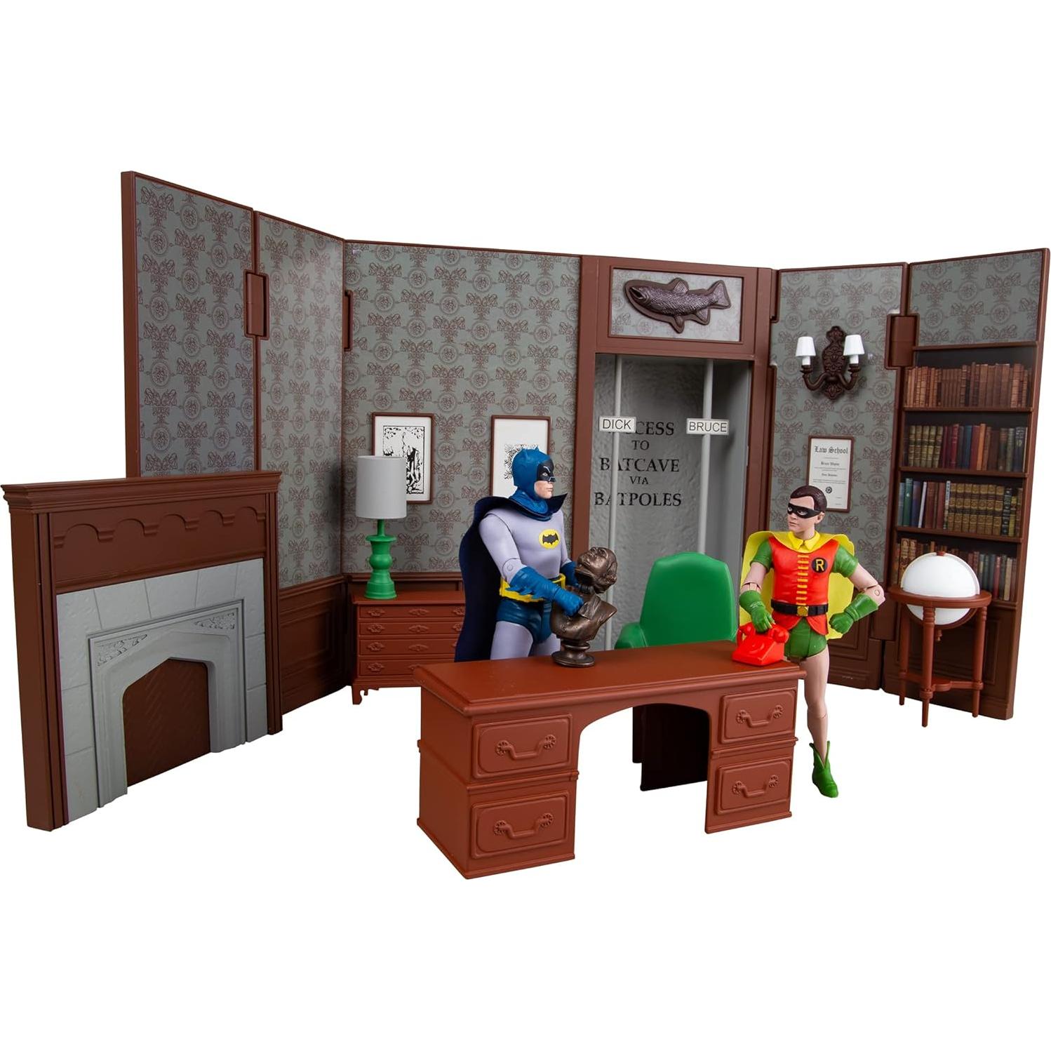 Playset Biblioteca Wayne Manor McFarlane Toys Batman 66