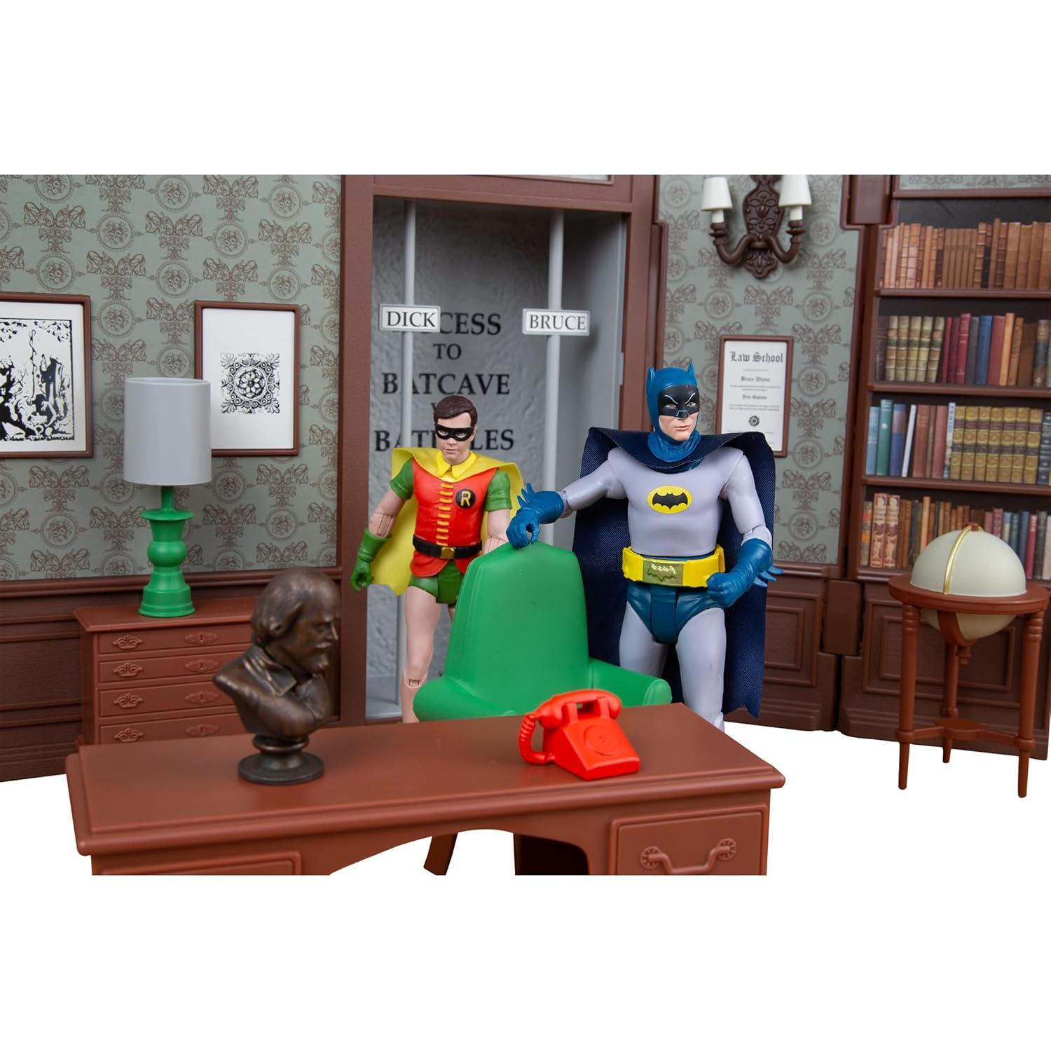 Playset Biblioteca Wayne Manor McFarlane Toys Batman 66