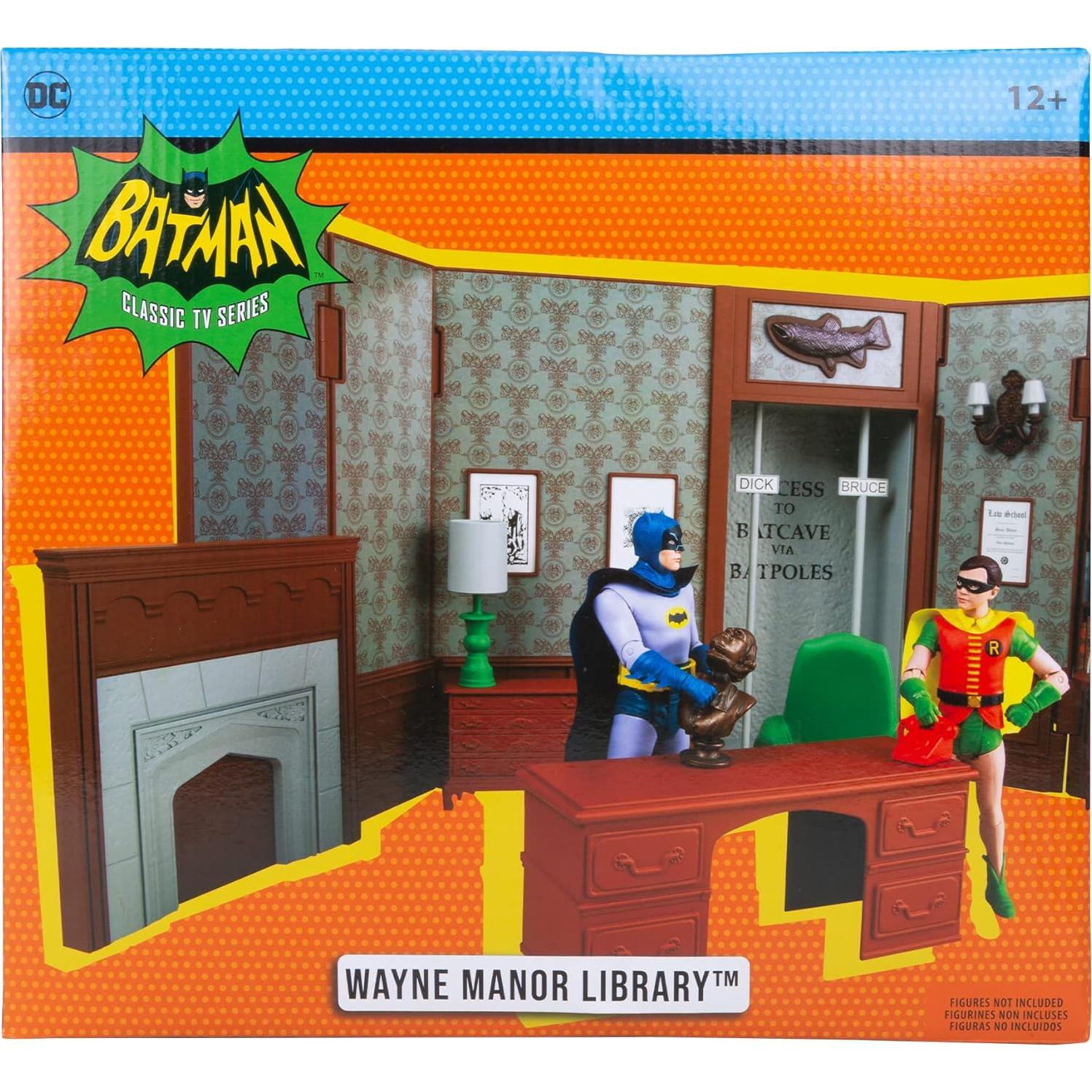 Playset Biblioteca Wayne Manor McFarlane Toys Batman 66