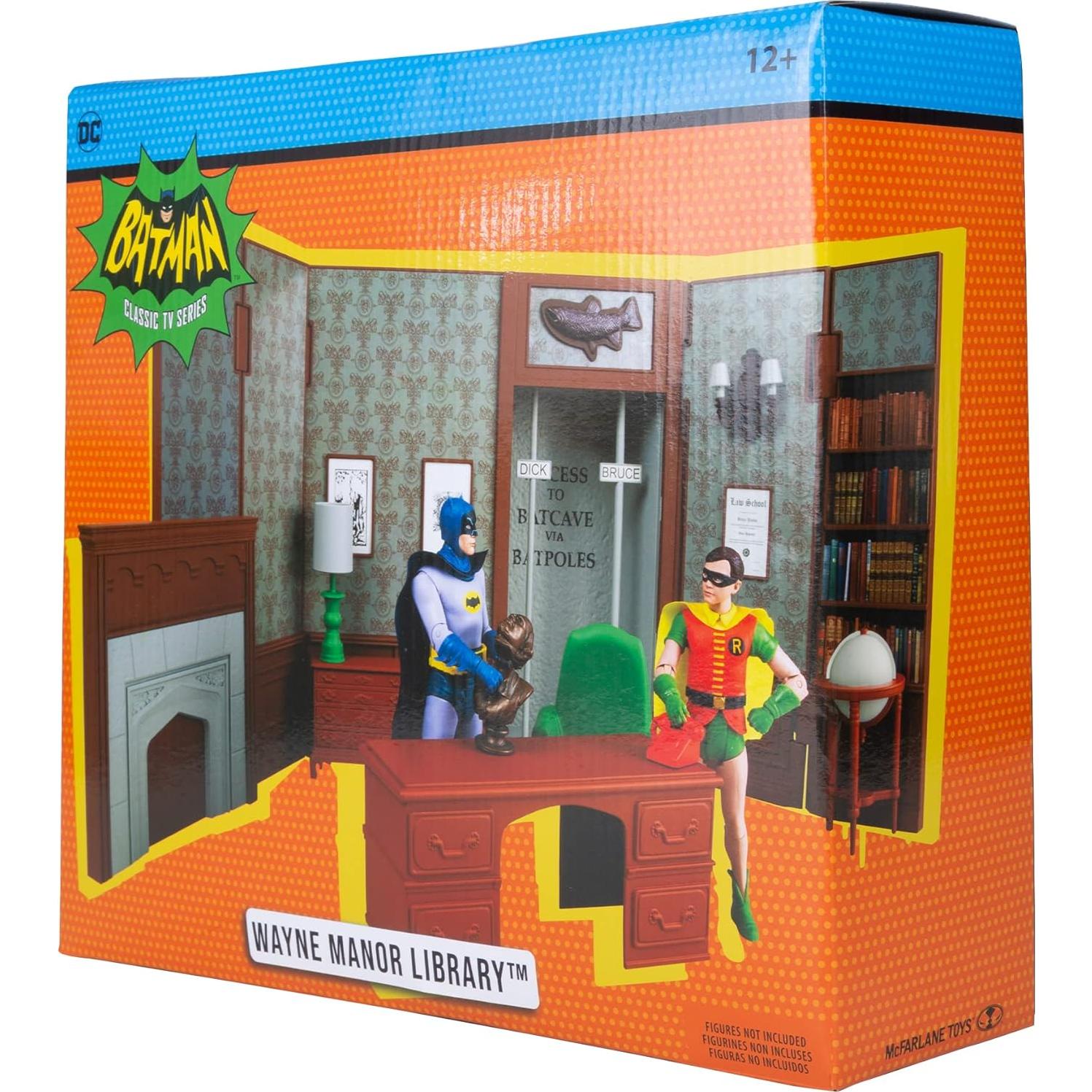 Playset Biblioteca Wayne Manor McFarlane Toys Batman 66