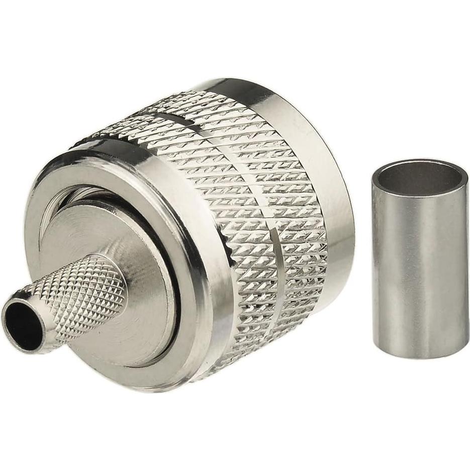 Kit de Conectores Crimp PL259 y SO239 Superbat - 10 Piezas