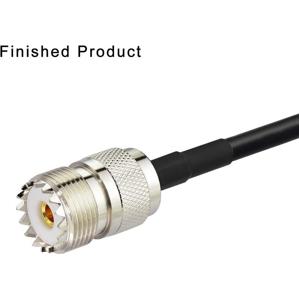 Kit de Conectores Crimp PL259 y SO239 Superbat - 10 Piezas