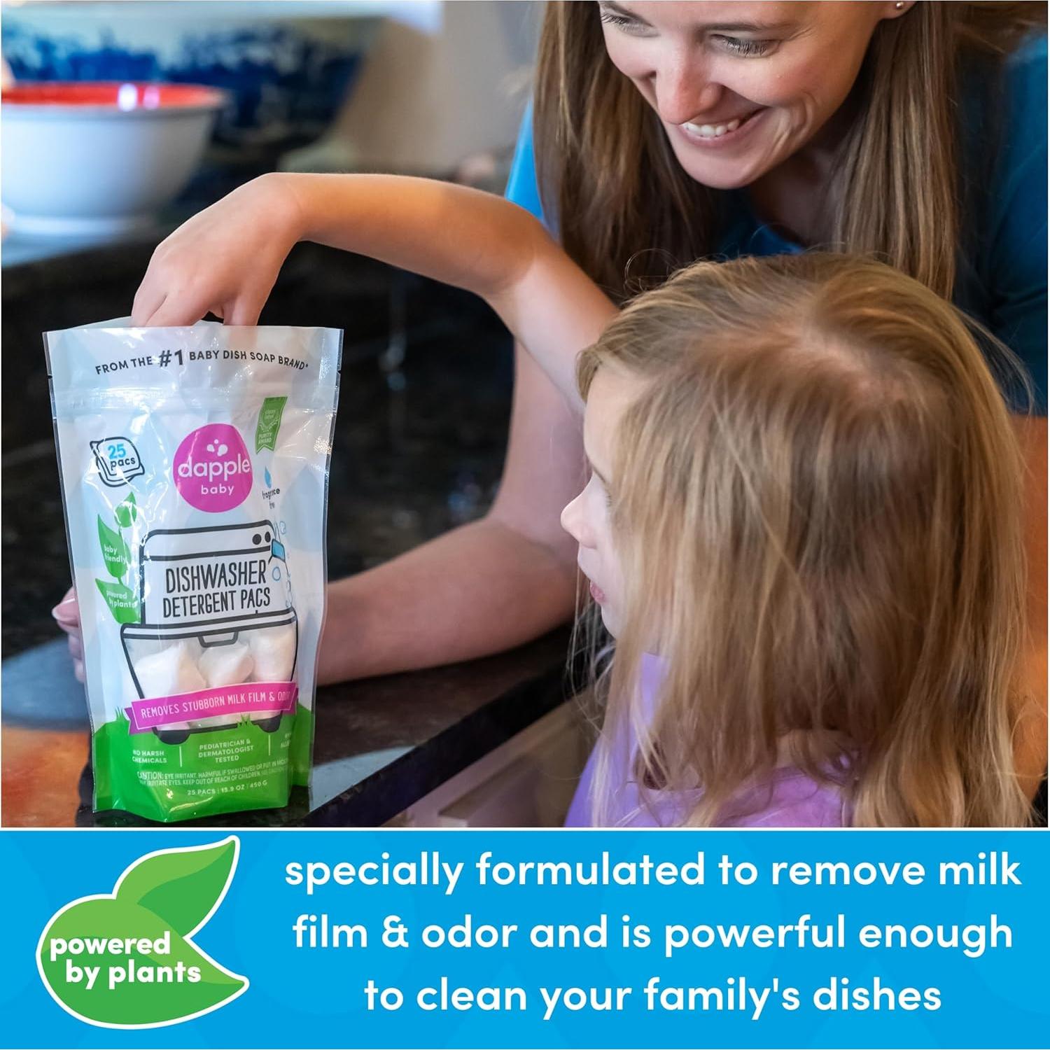 Pacs de Lavavajillas Dapple Baby Hipoalergénicos 50 Unidades