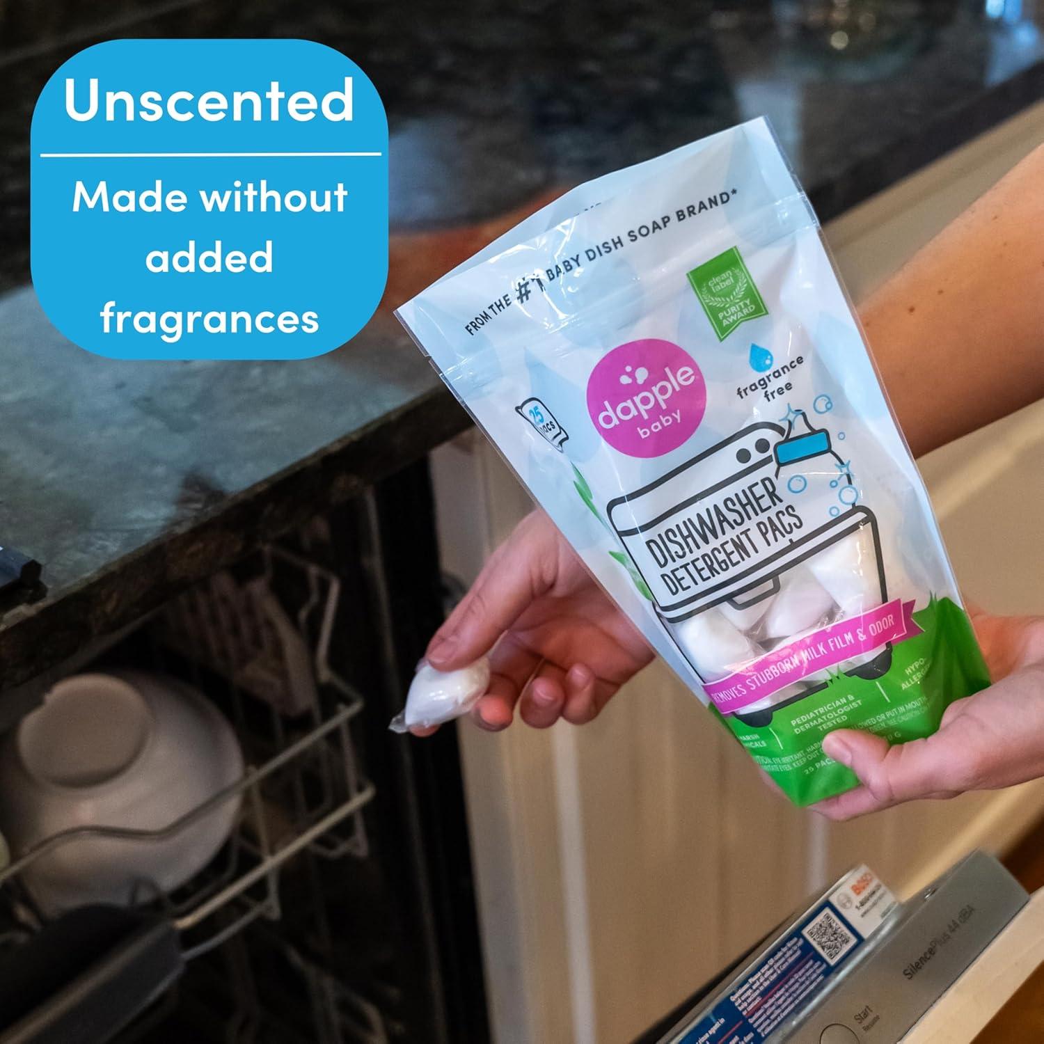 Pacs de Lavavajillas Dapple Baby Hipoalergénicos 50 Unidades