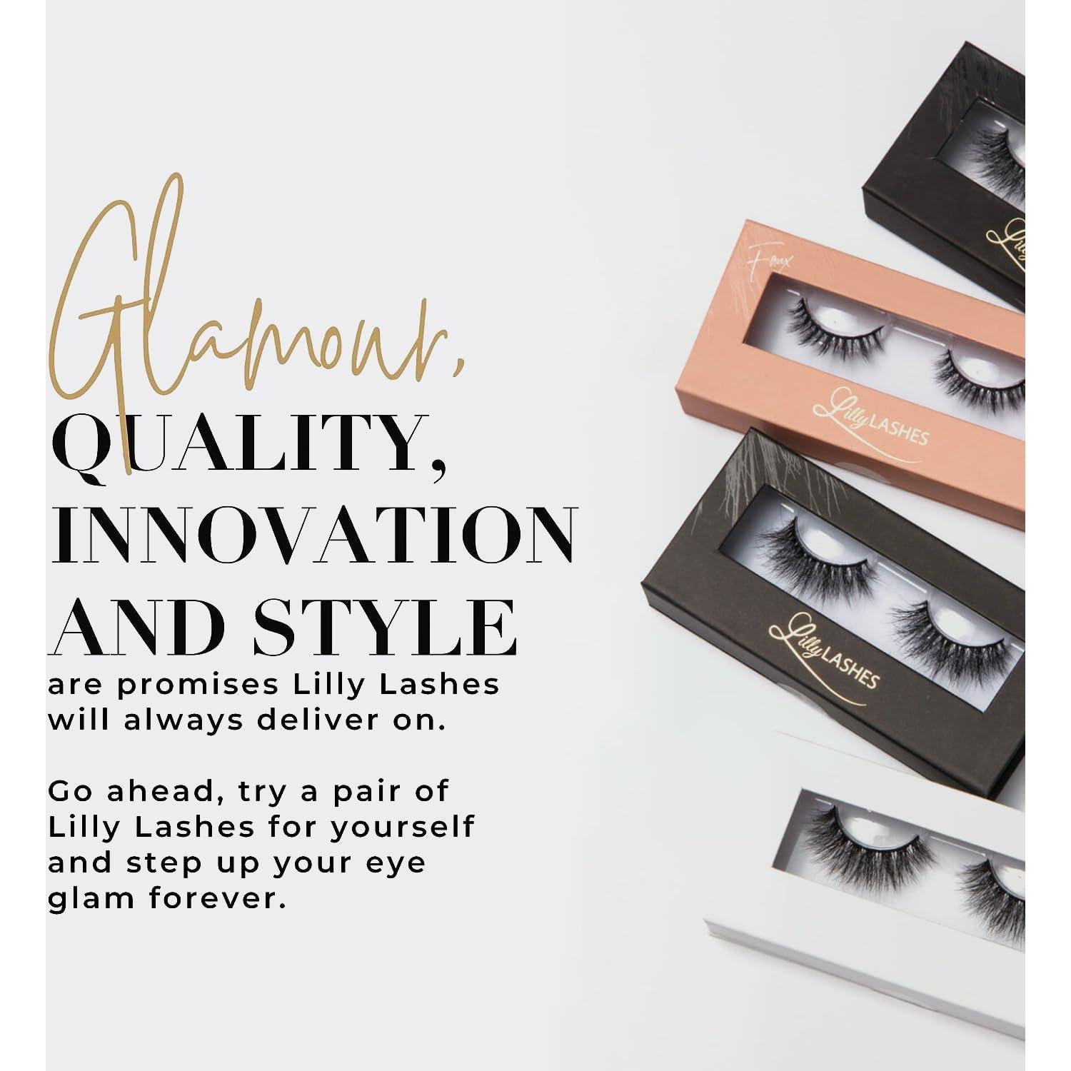 Pegamento para Pestañas Negras Lilly Lashes 9g - Libre de Látex