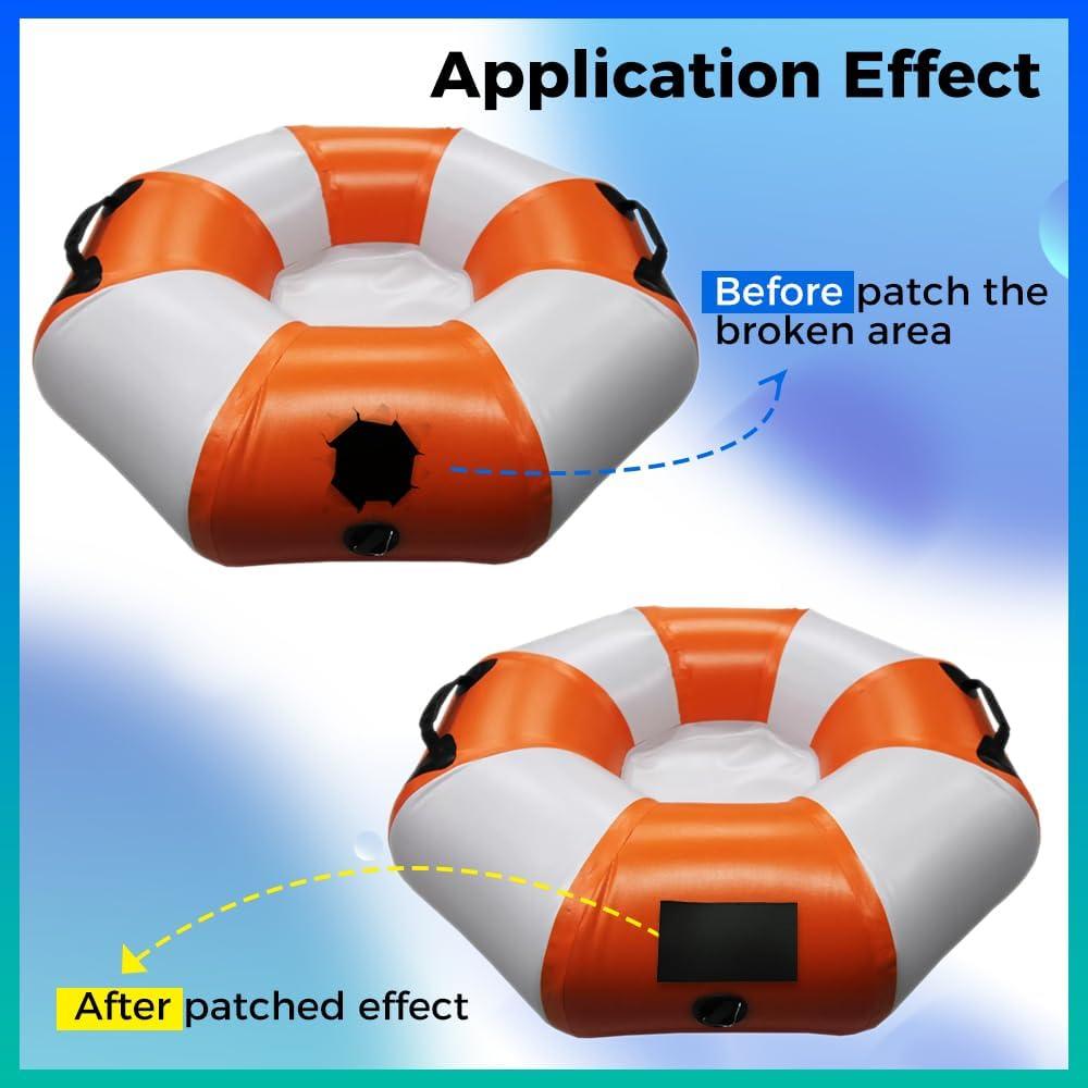 Yetaha Parches de Reparación de PVC para Kayak 50x100 cm - 3 Piezas