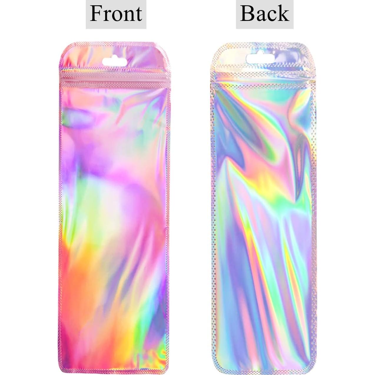 Paquete de 100 Bolsas Holográficas KALOVISEN 6x18.5cm