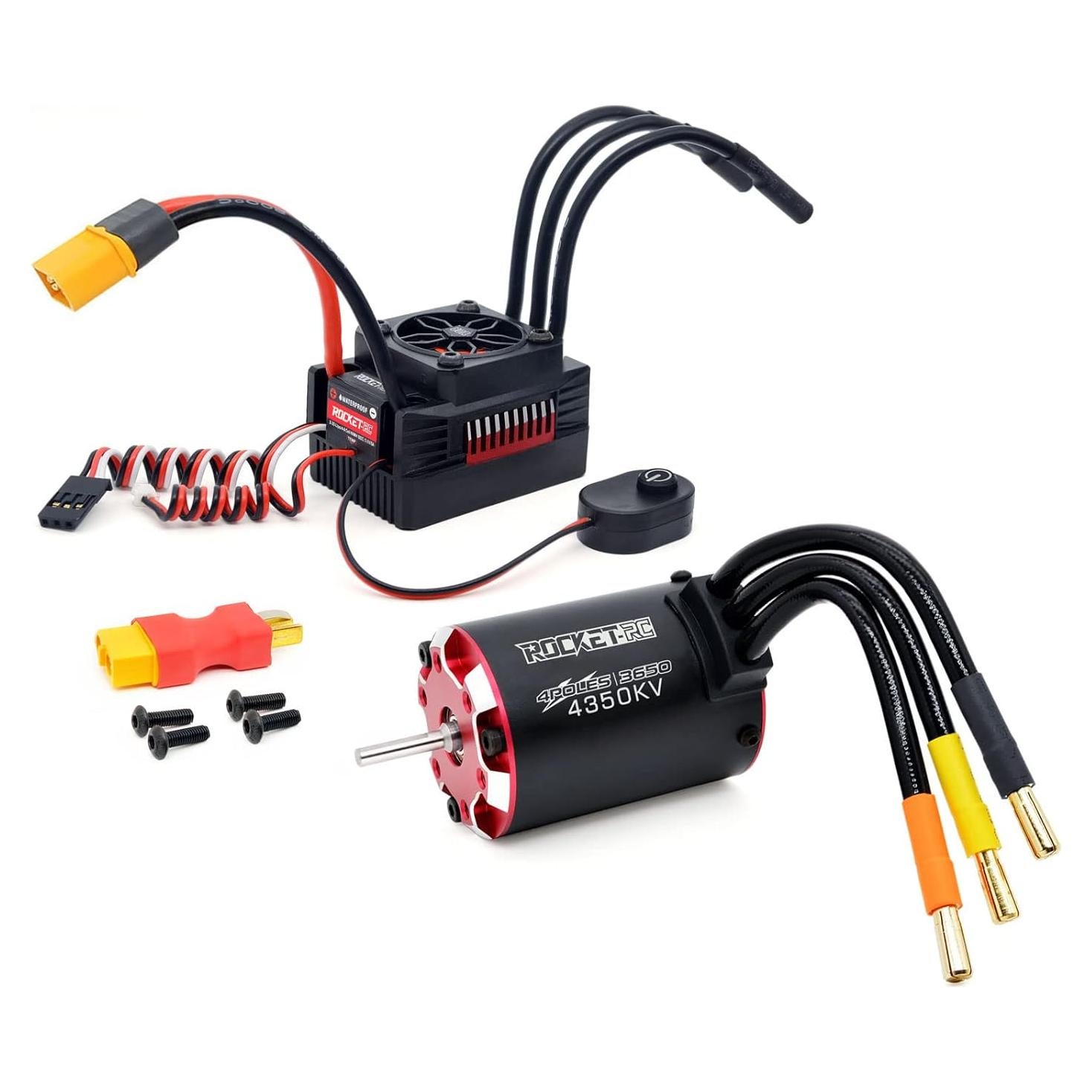 Motor Brushless Surpass 3650 4350KV + ESC 60A para RC 1/10
