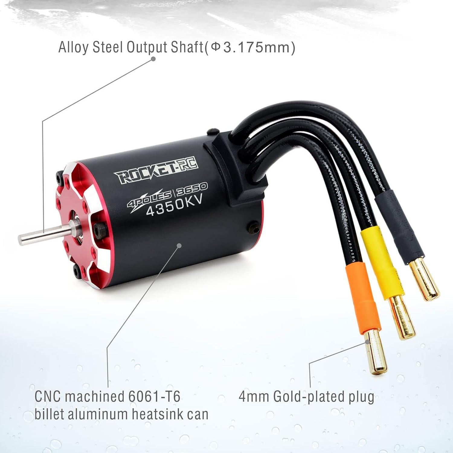 Motor Sin Escobillas Surpass Hobby 3650 4350KV para Coche RC 1/10