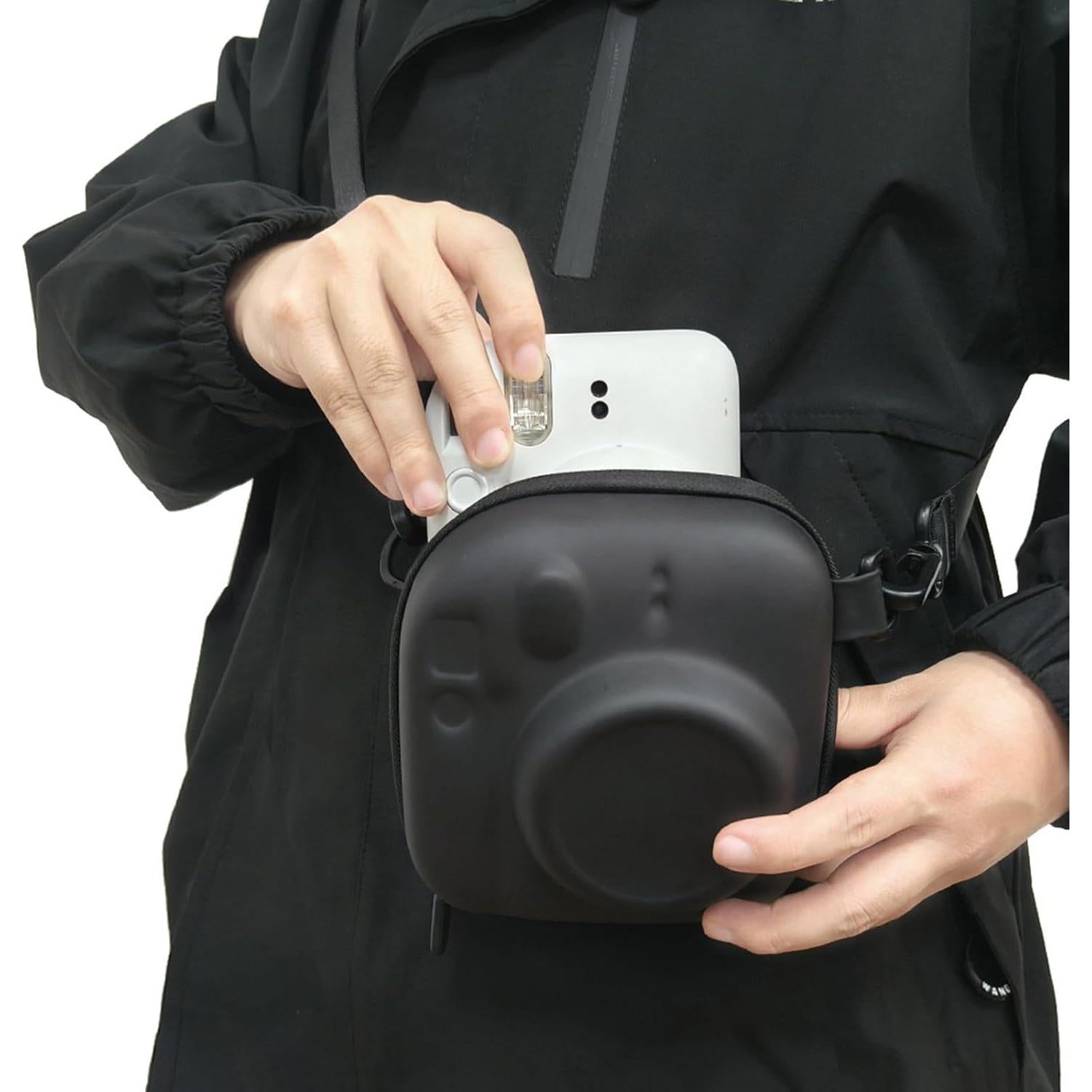 Funda Protectora Kuprusar para Cámara Instax Mini 12/99 Negra