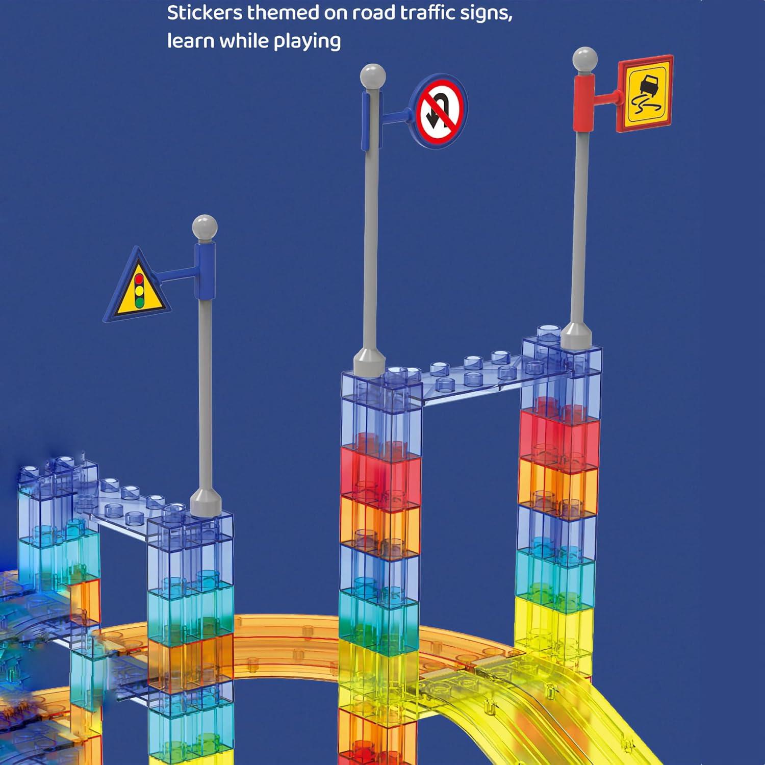 Juego de Pistas de Carreras Magnéticas Bella Globe 63 Piezas