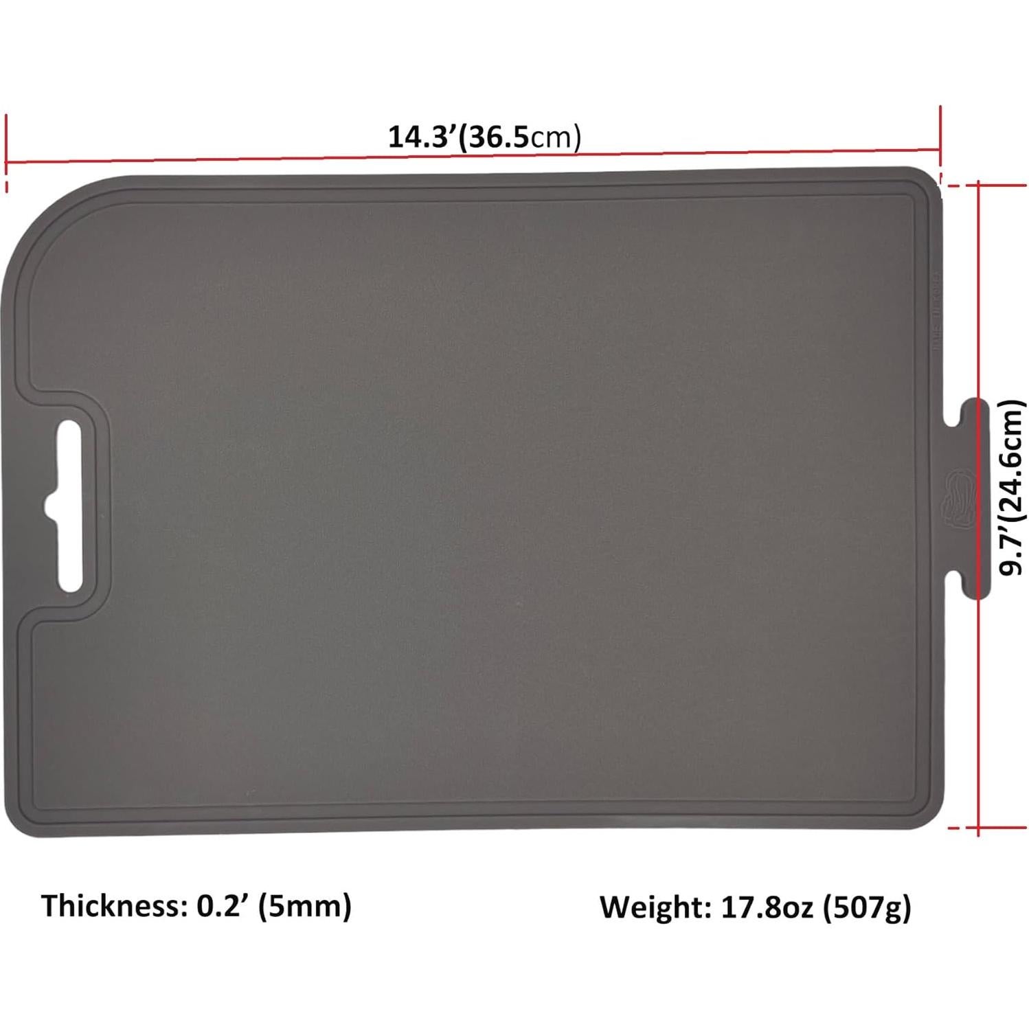 Tabla de Cortar de Silicona Plegable CozyMomDeco 36.5x24.6cm Gris