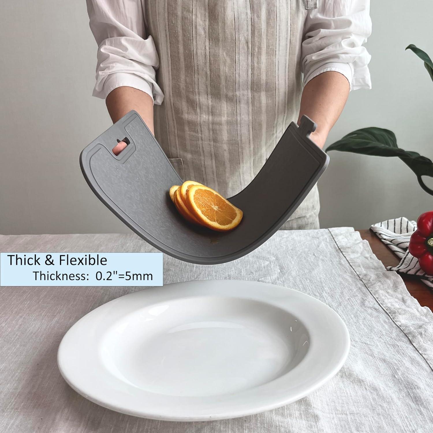 Tabla de Cortar de Silicona Plegable CozyMomDeco 36.5x24.6cm Gris