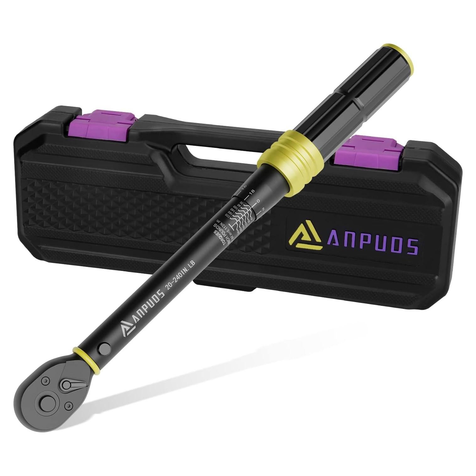 Llave de Torque ANPUDS 1/4" 20-240 in.lb / 2.3-27.1 Nm
