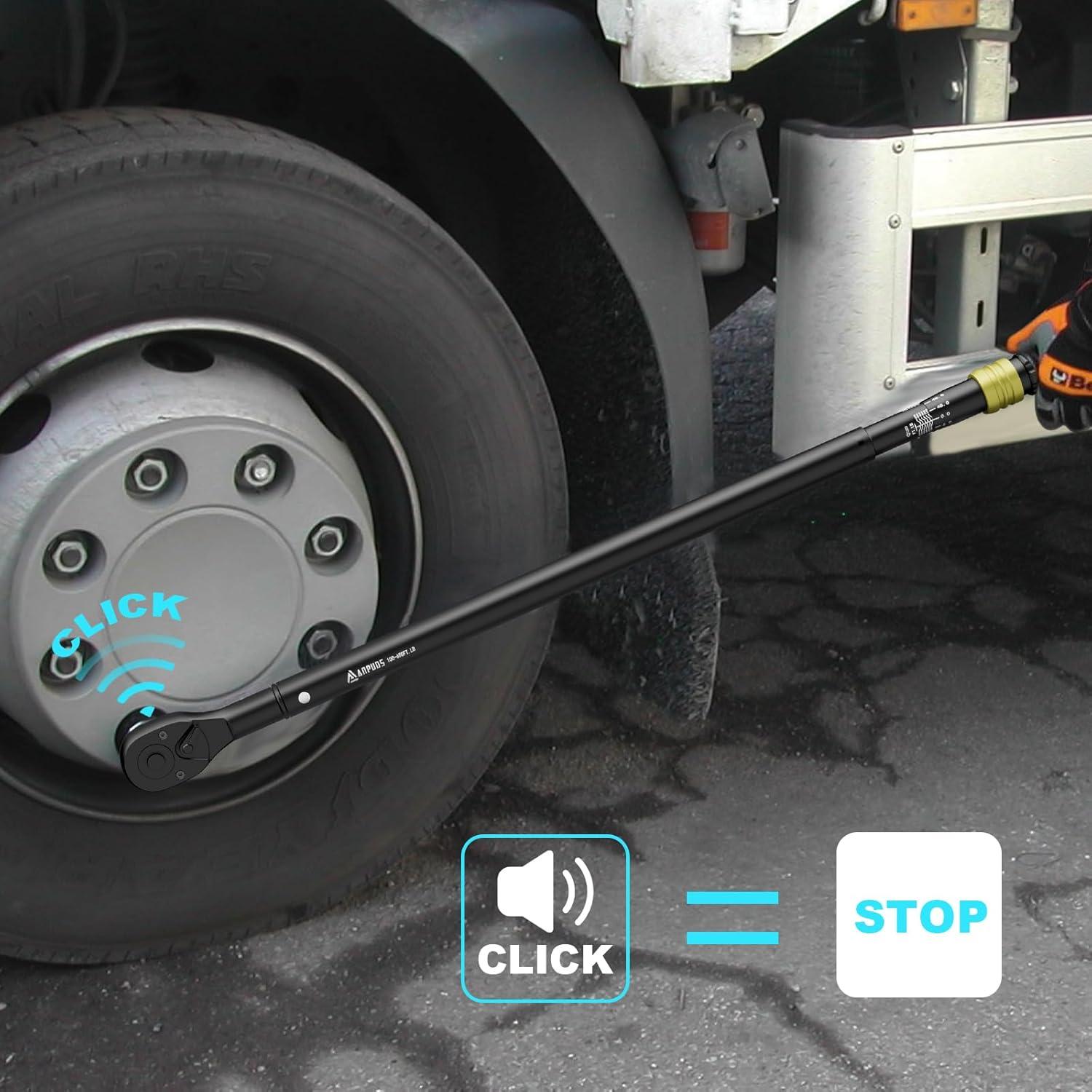 Llave de Torque ANPUDS 3/4" 100-650 Nm Doble Dirección