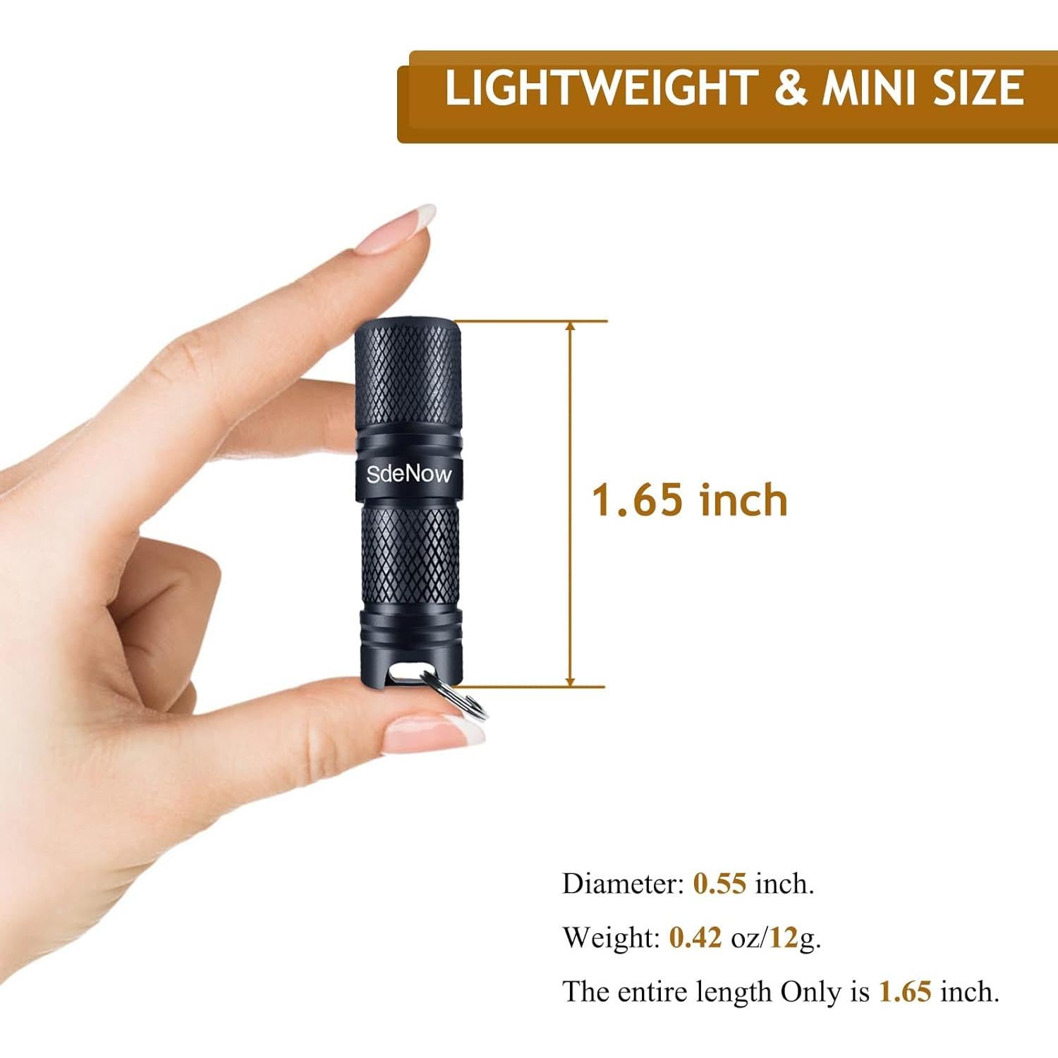 Linterna Mini SdeNow LED 200 Lúmenes Recargable USB IPX7