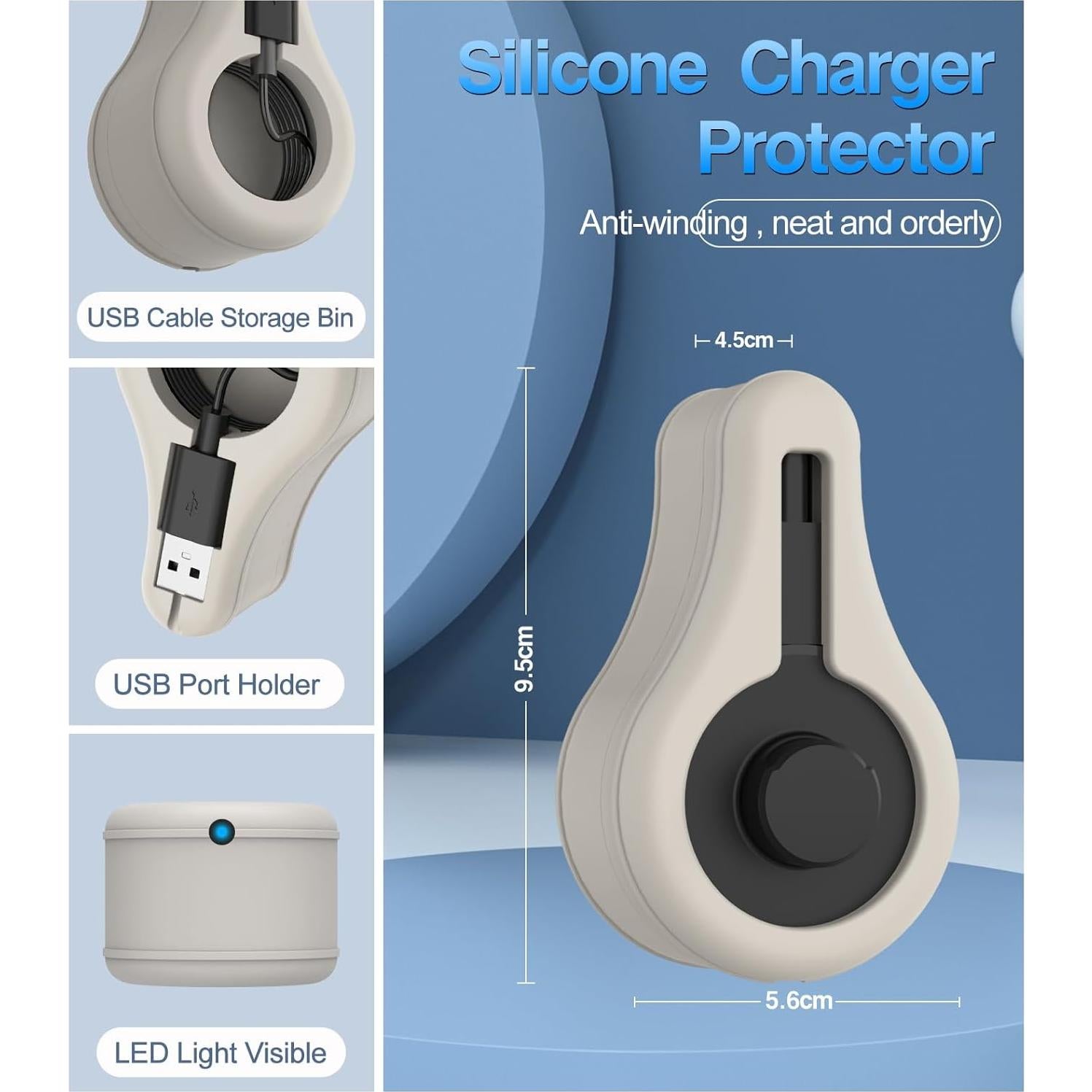 Cubierta Protectora de Silicona WADVCU para Cargador Oura Ring Gen3