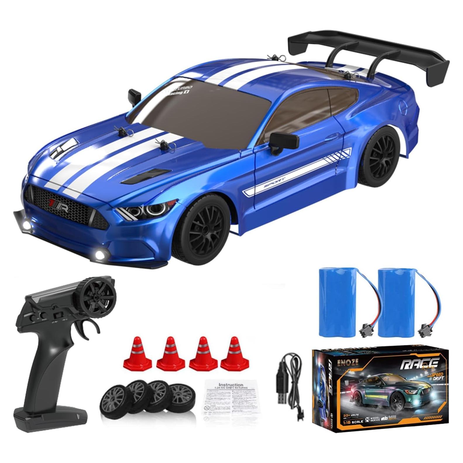 Coche RC Drift 4WD KAIMIO 1:16 30KM/H con Luces LED