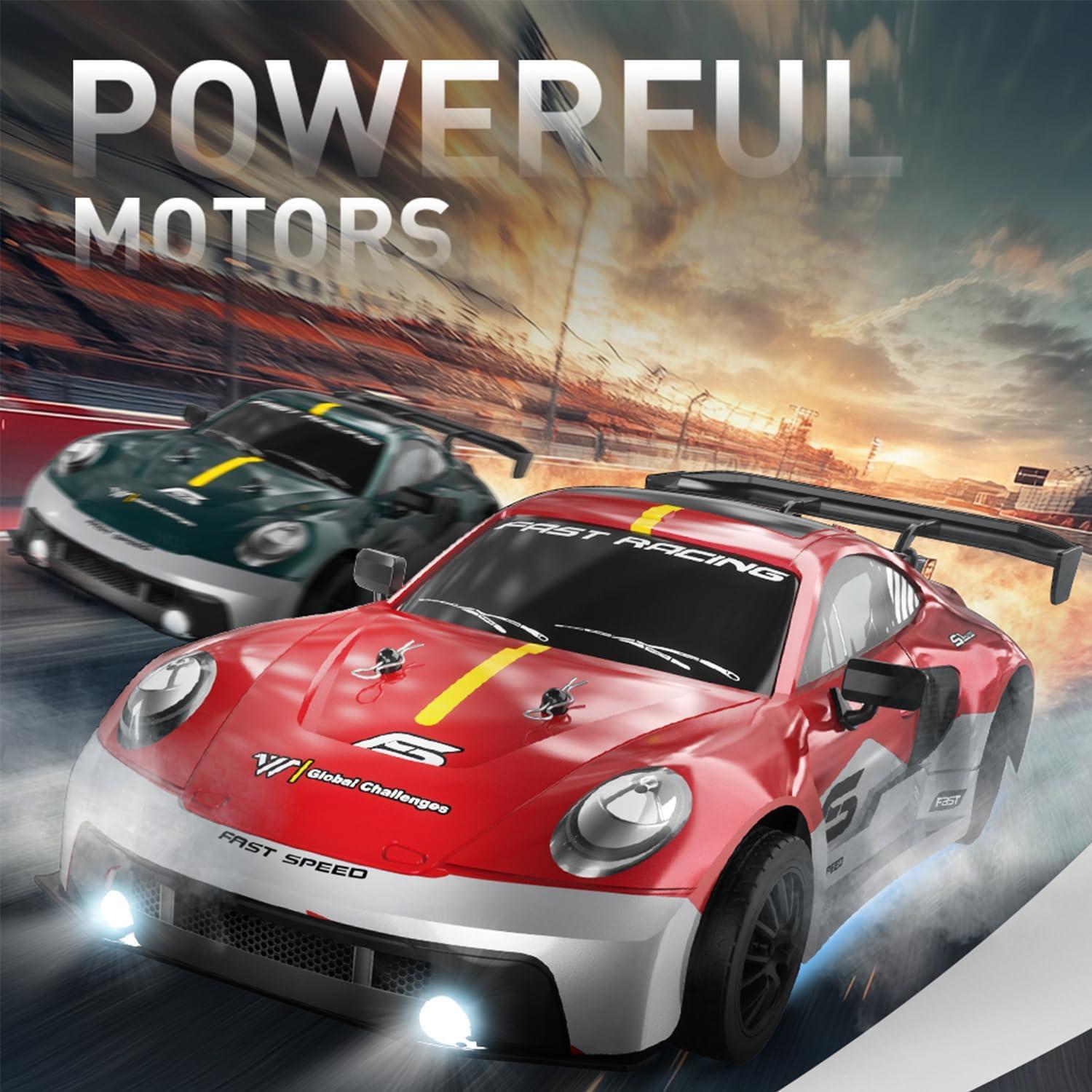 Coche RC Drift 4WD KAIMIO 1:16 30KM/H con Luces LED